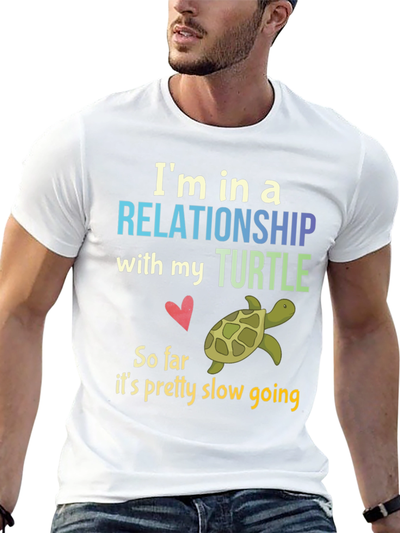Relationship with My Turtle Graphic T-Shirt