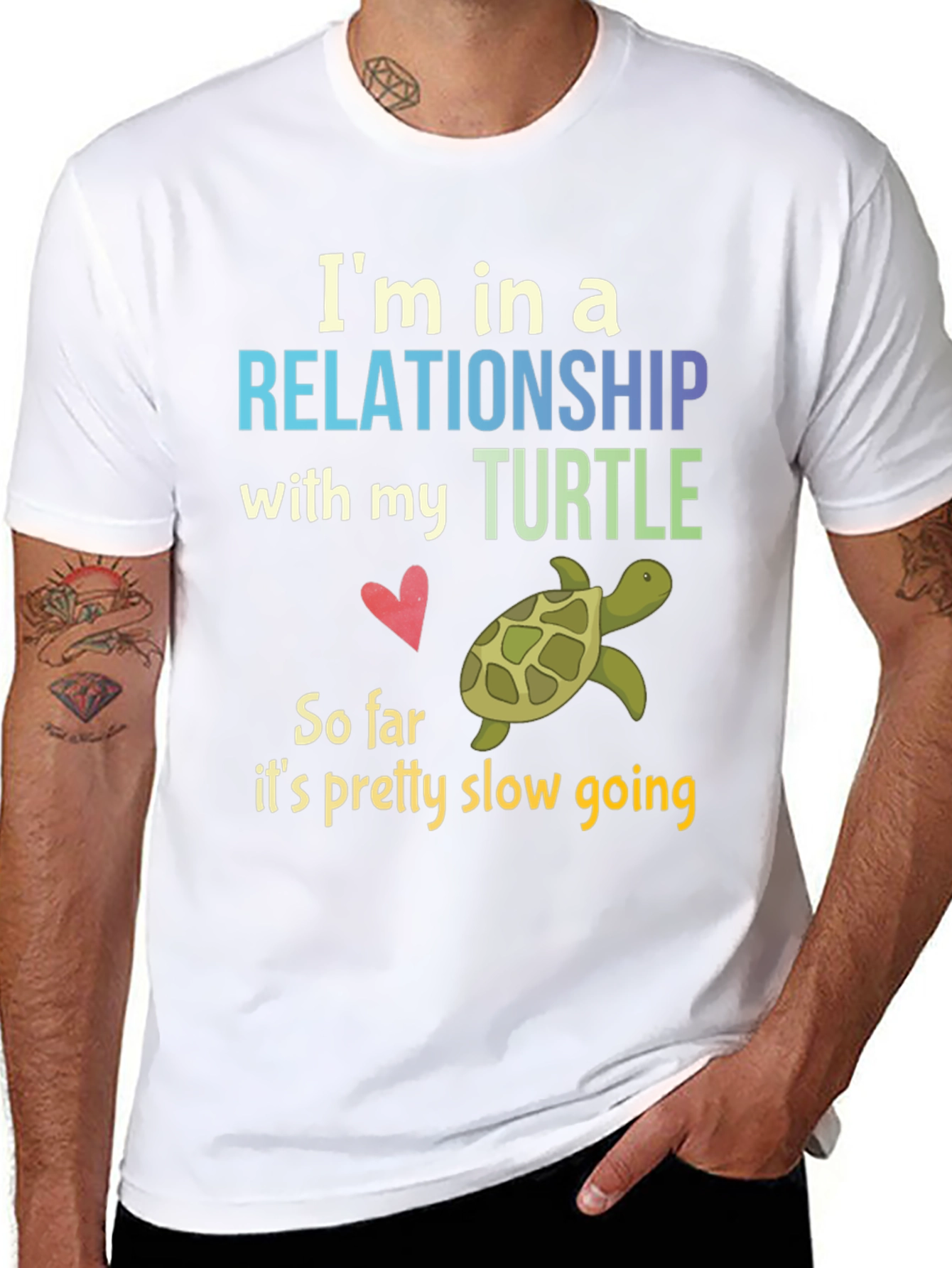 Relationship with My Turtle Graphic T-Shirt