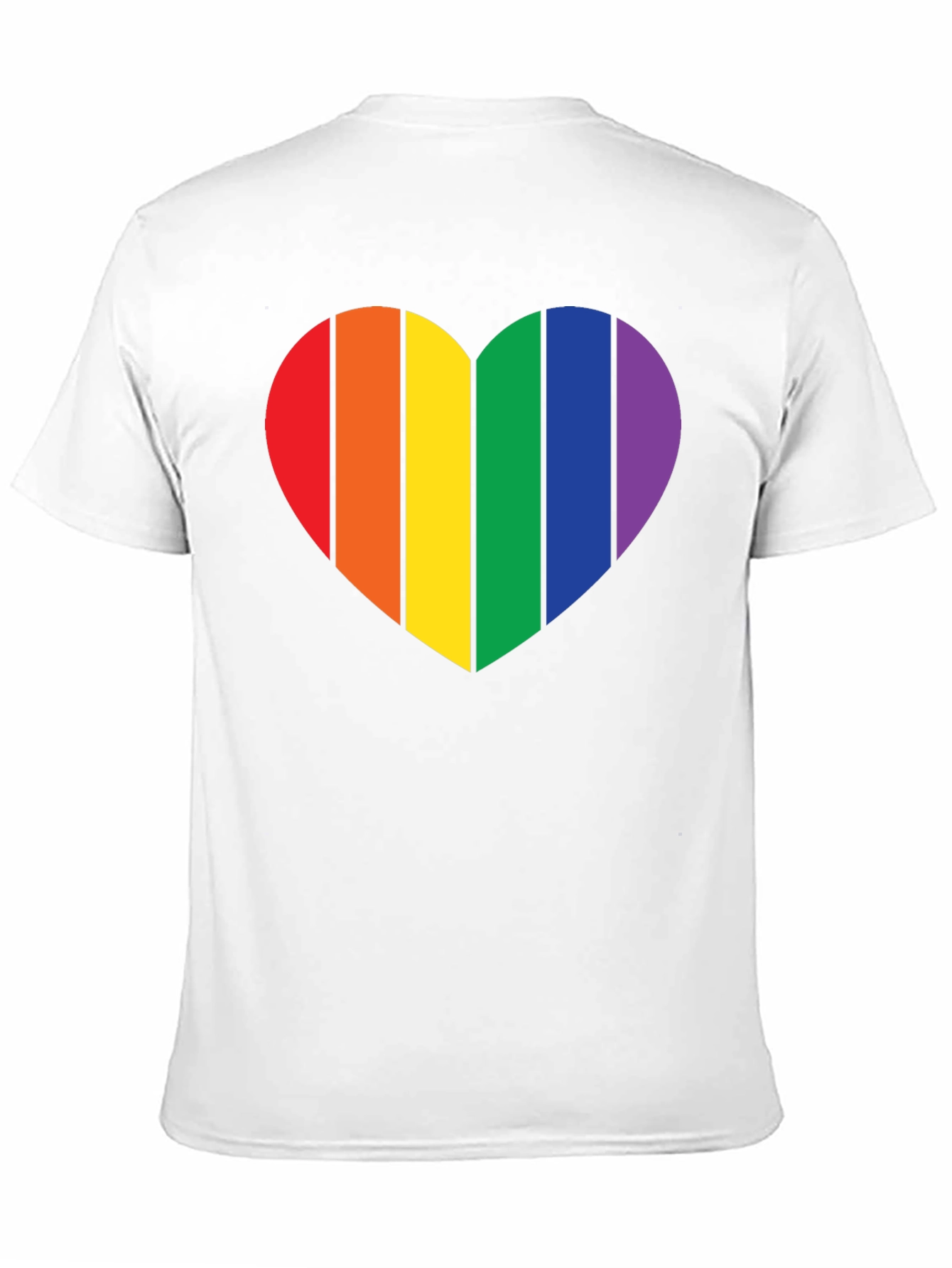 Pride Heart Graphic Tee - Black Cotton Blend