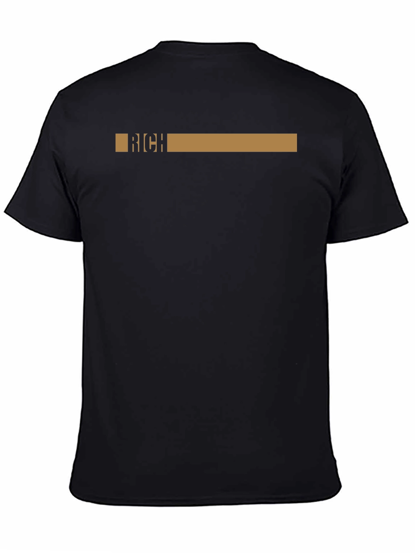Rich Graphic Print Black T-Shirt