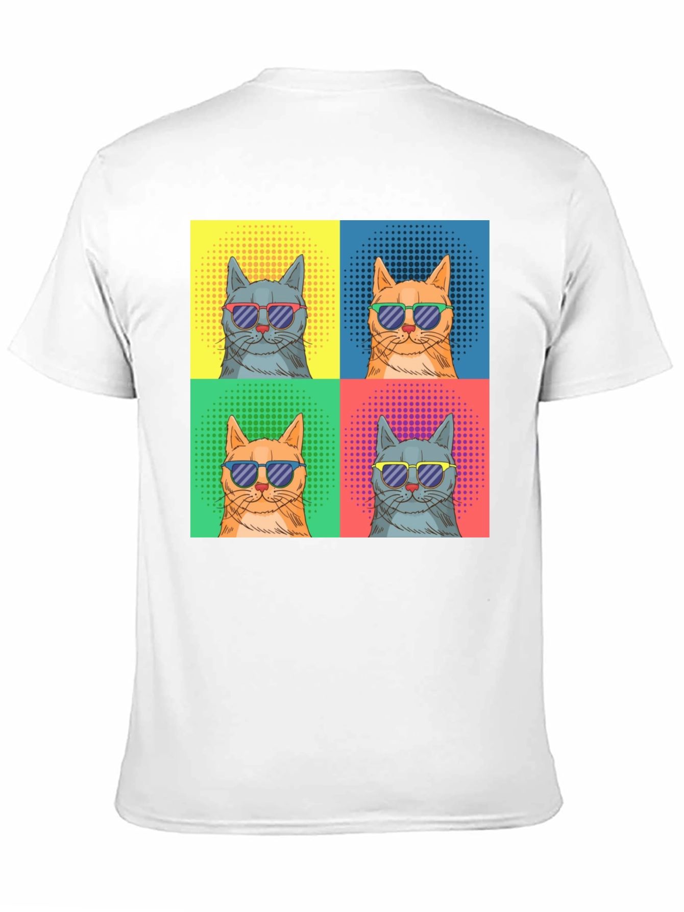 Cool Cats Graphic Tee - Retro Pop Art Style
