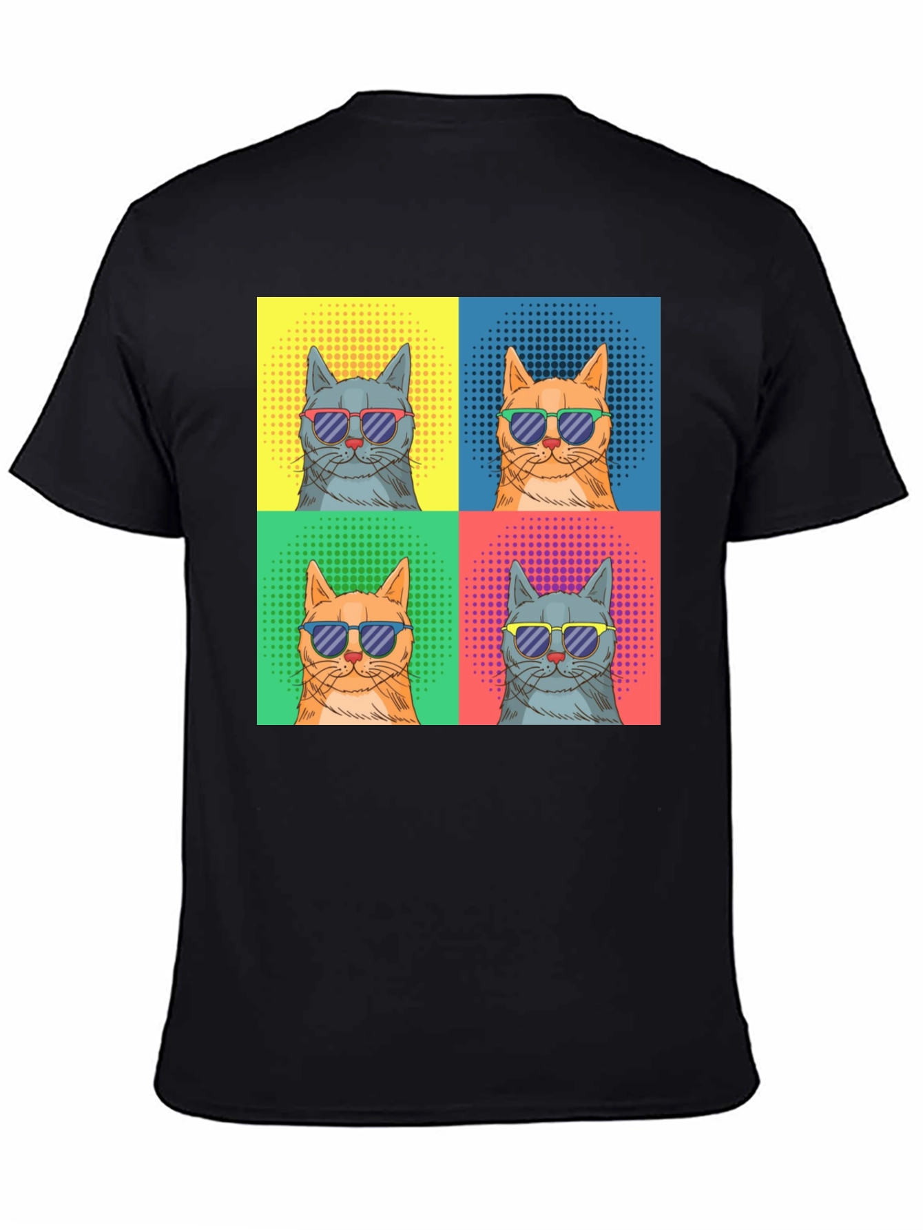 Cool Cats Graphic Tee - Retro Pop Art Style