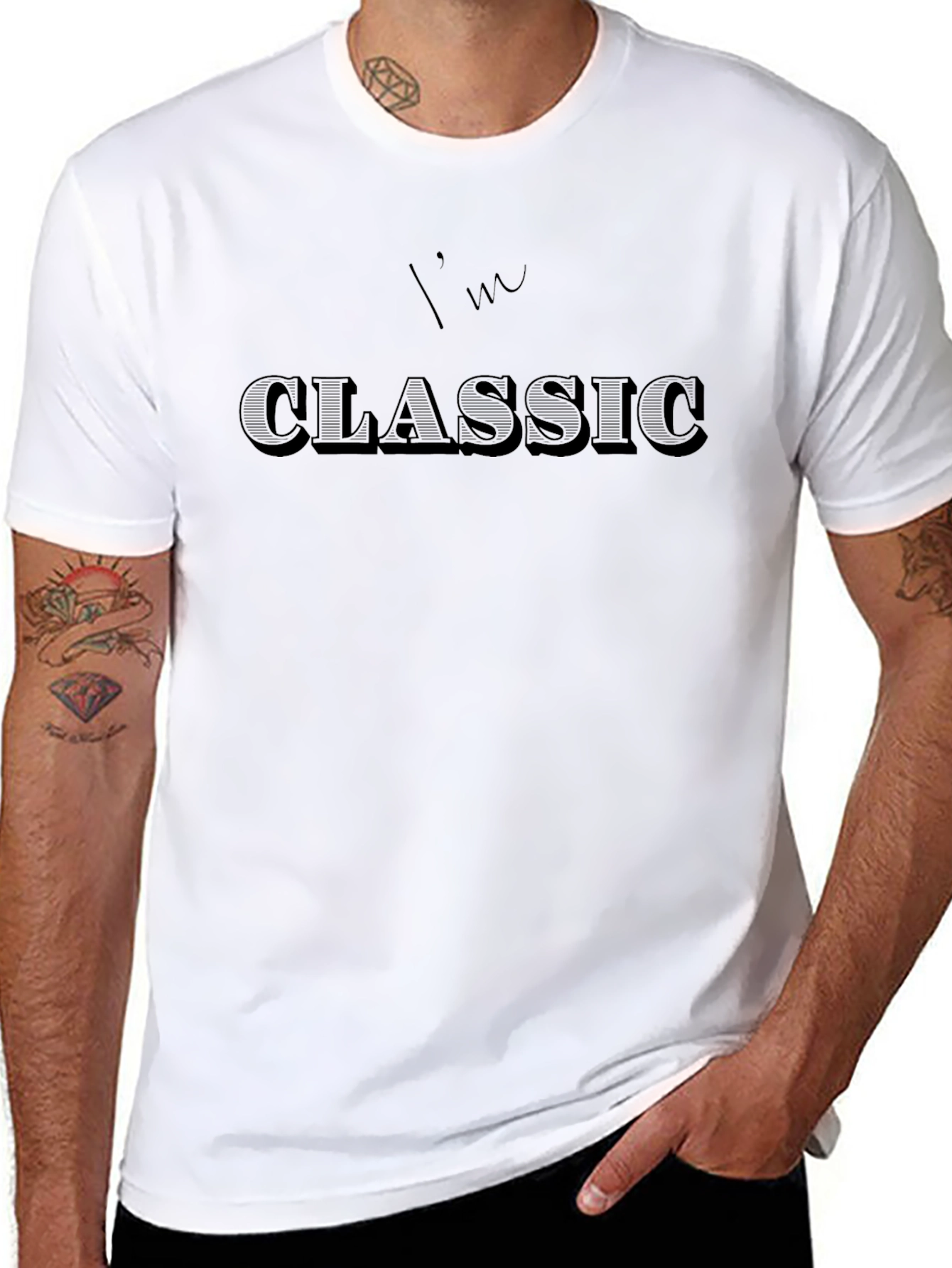 Im Classic Black Graphic Tee
