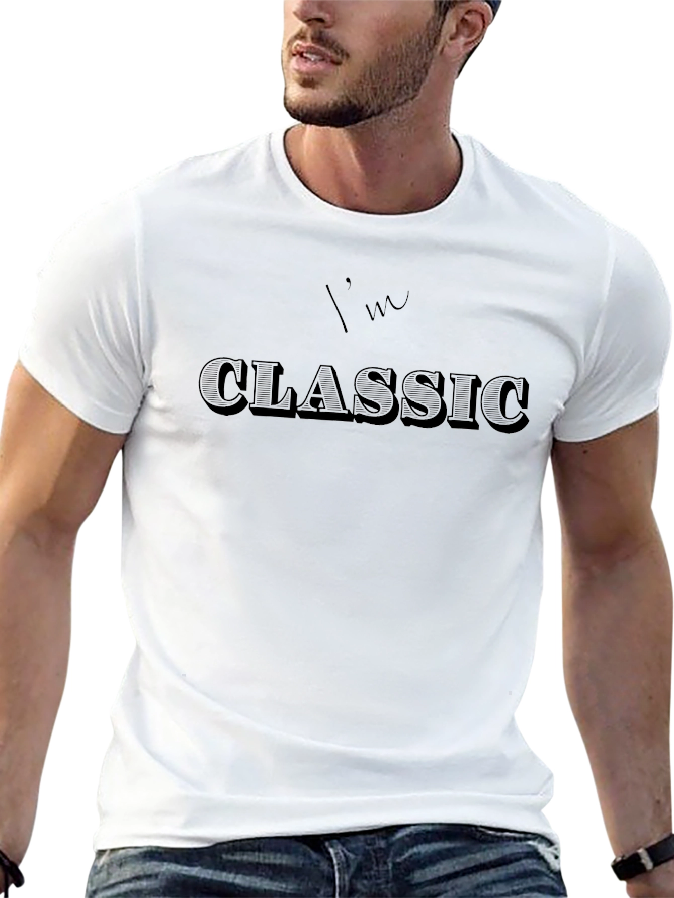 Im Classic Black Graphic Tee