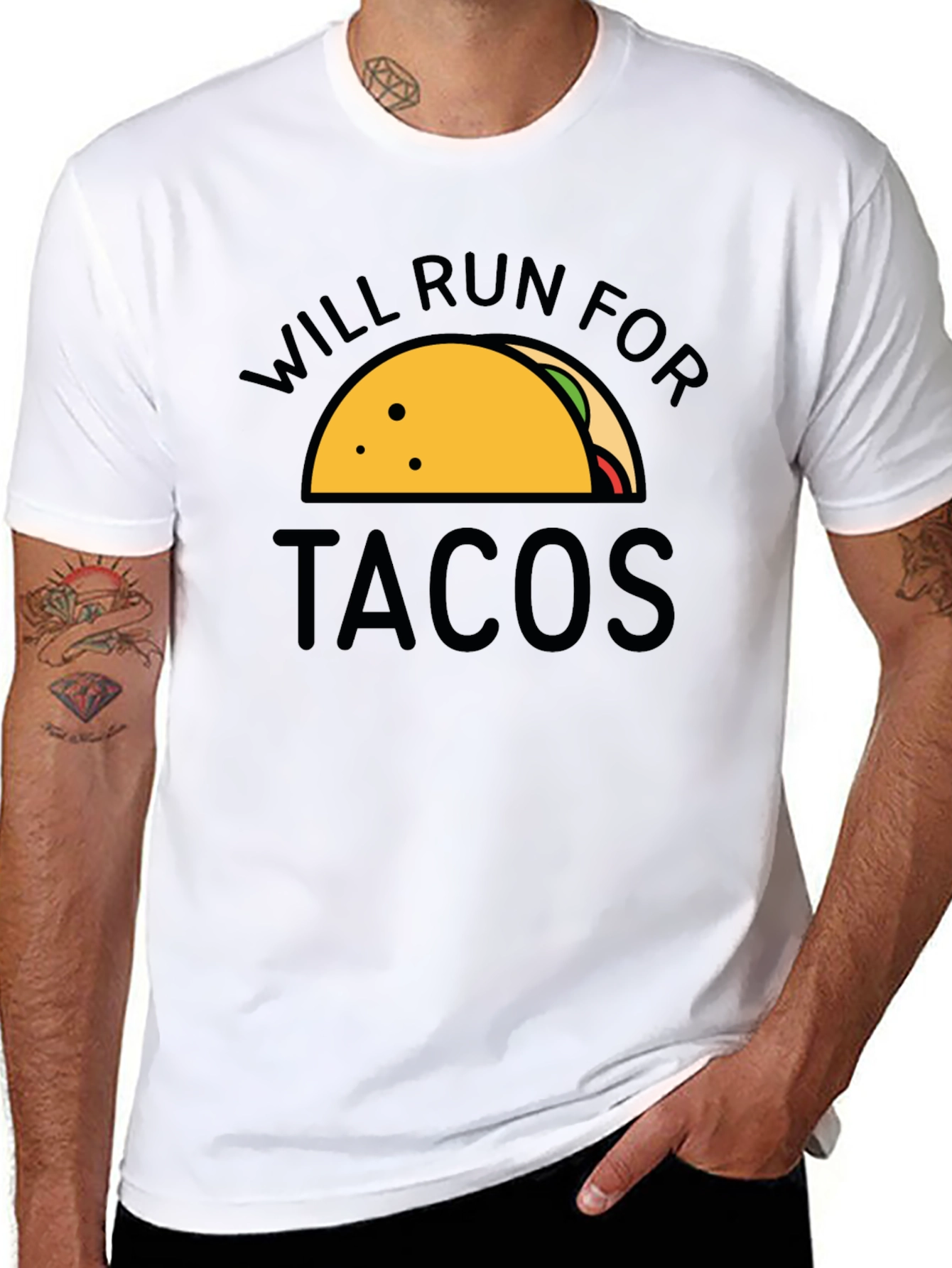 Will Run For Tacos Graphic Tee