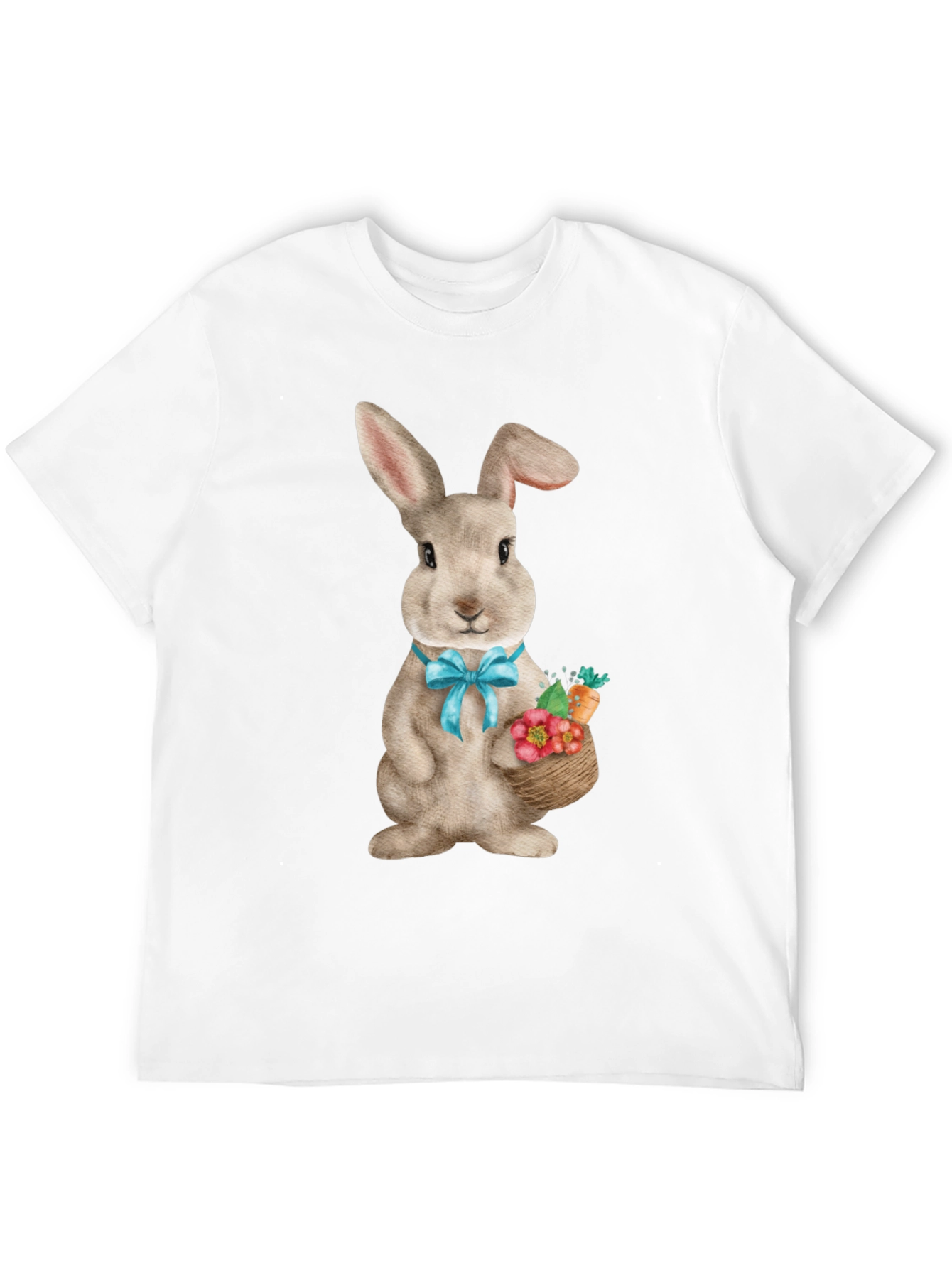 Easter Bunny T-Shirt Cute Rabbit with Basket