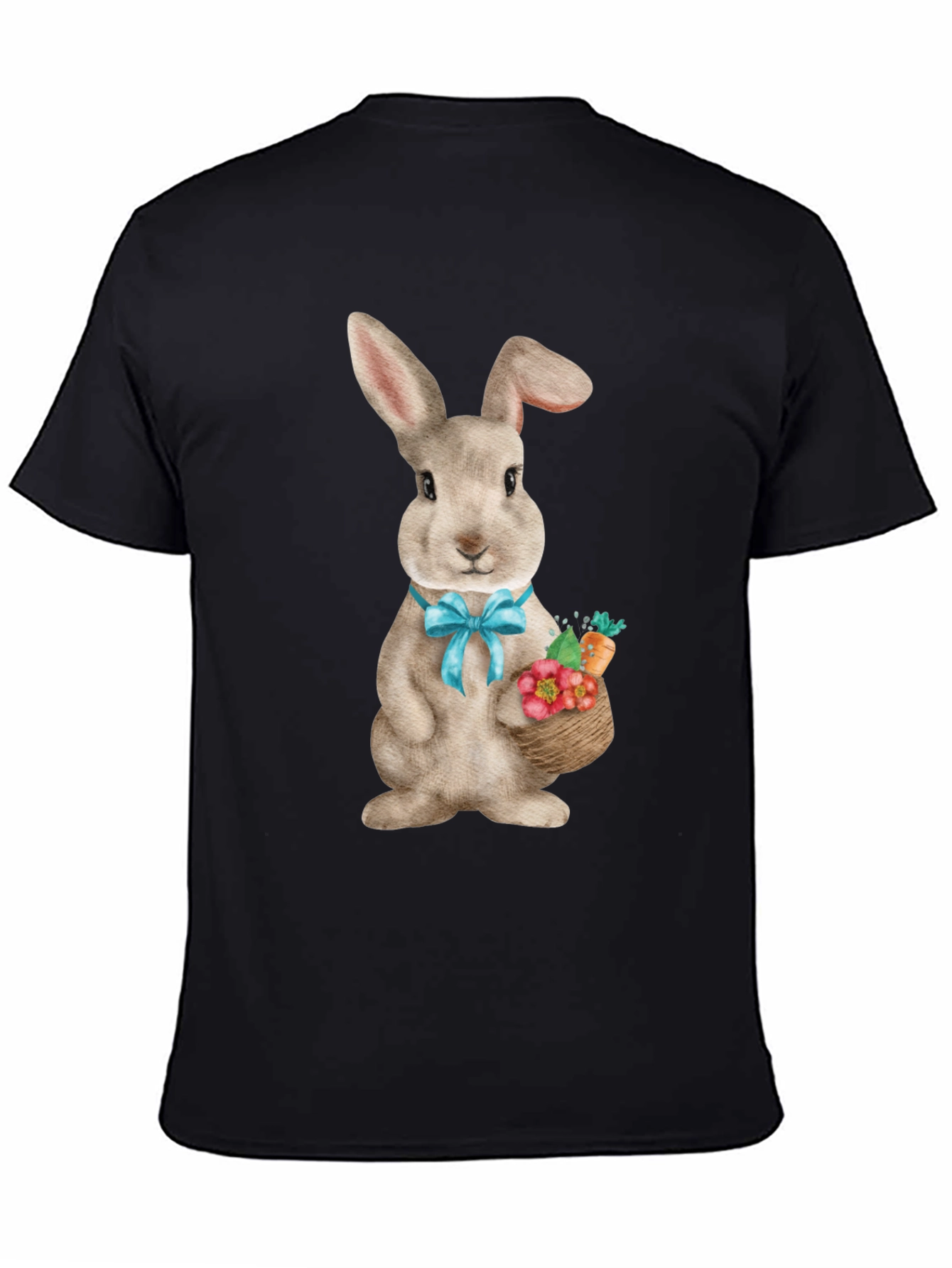 Easter Bunny T-Shirt Cute Rabbit with Basket