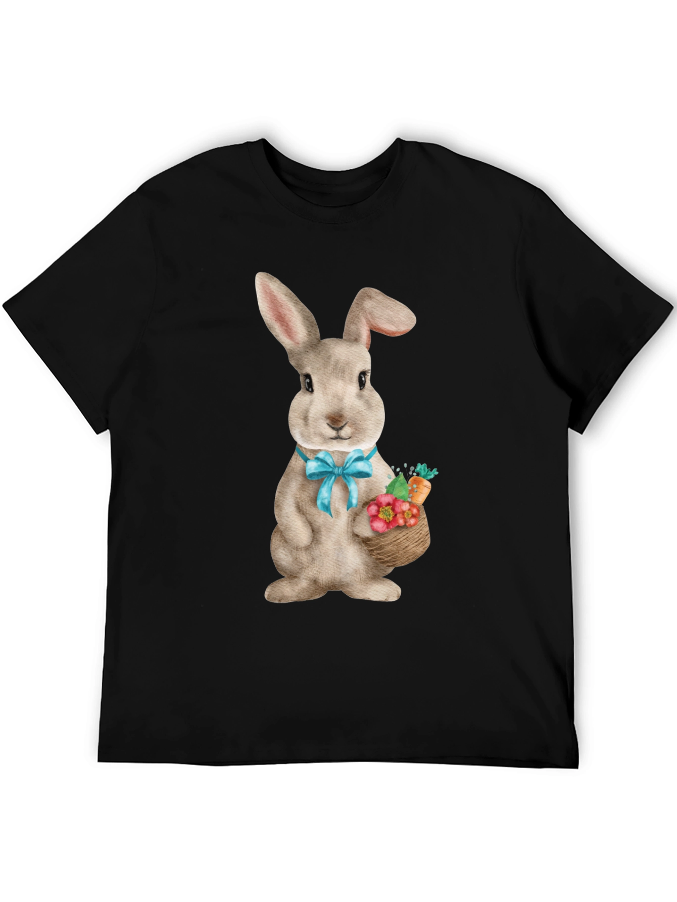 Easter Bunny T-Shirt Cute Rabbit with Basket
