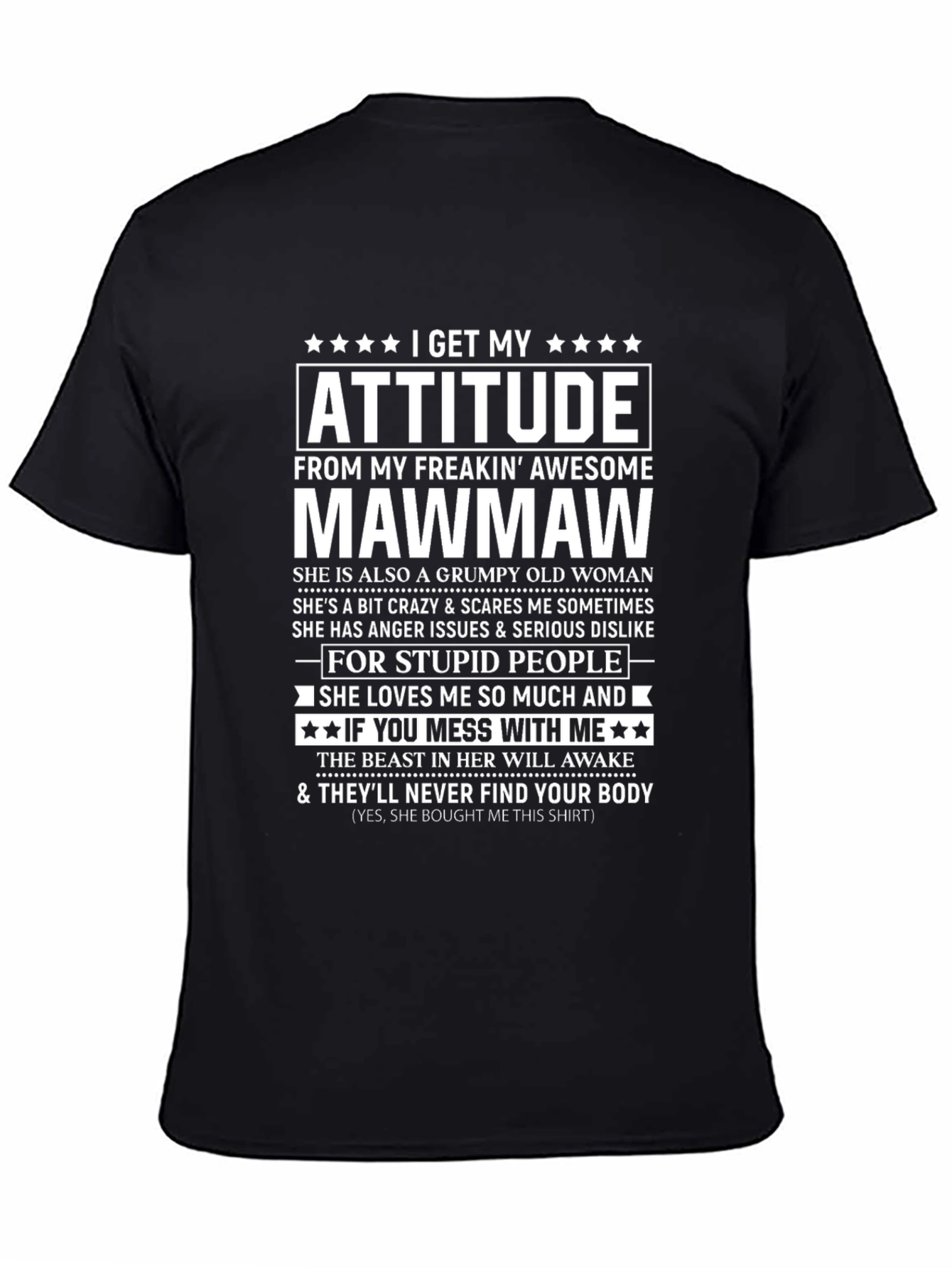Attitude Mawmaw Graphic T-Shirt