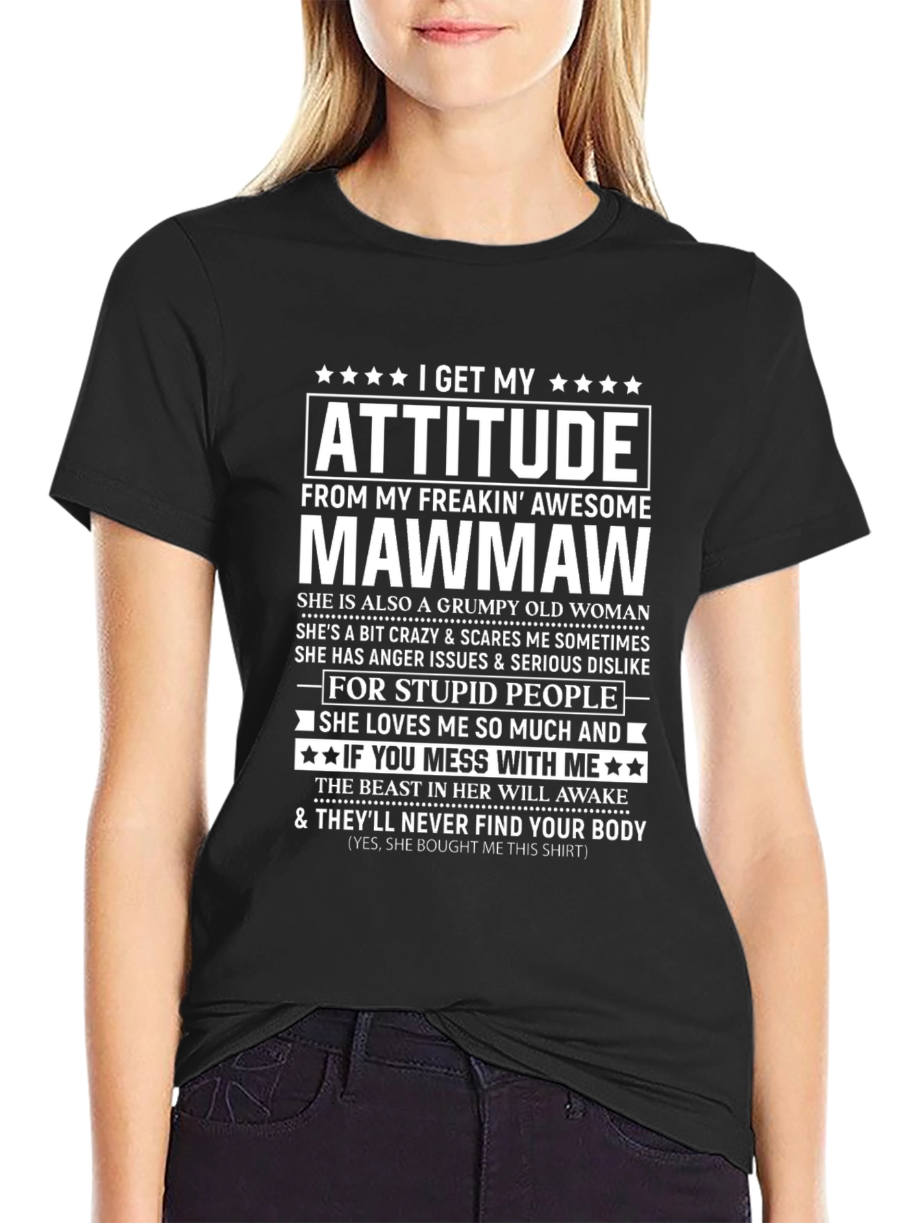 Attitude Mawmaw Graphic T-Shirt