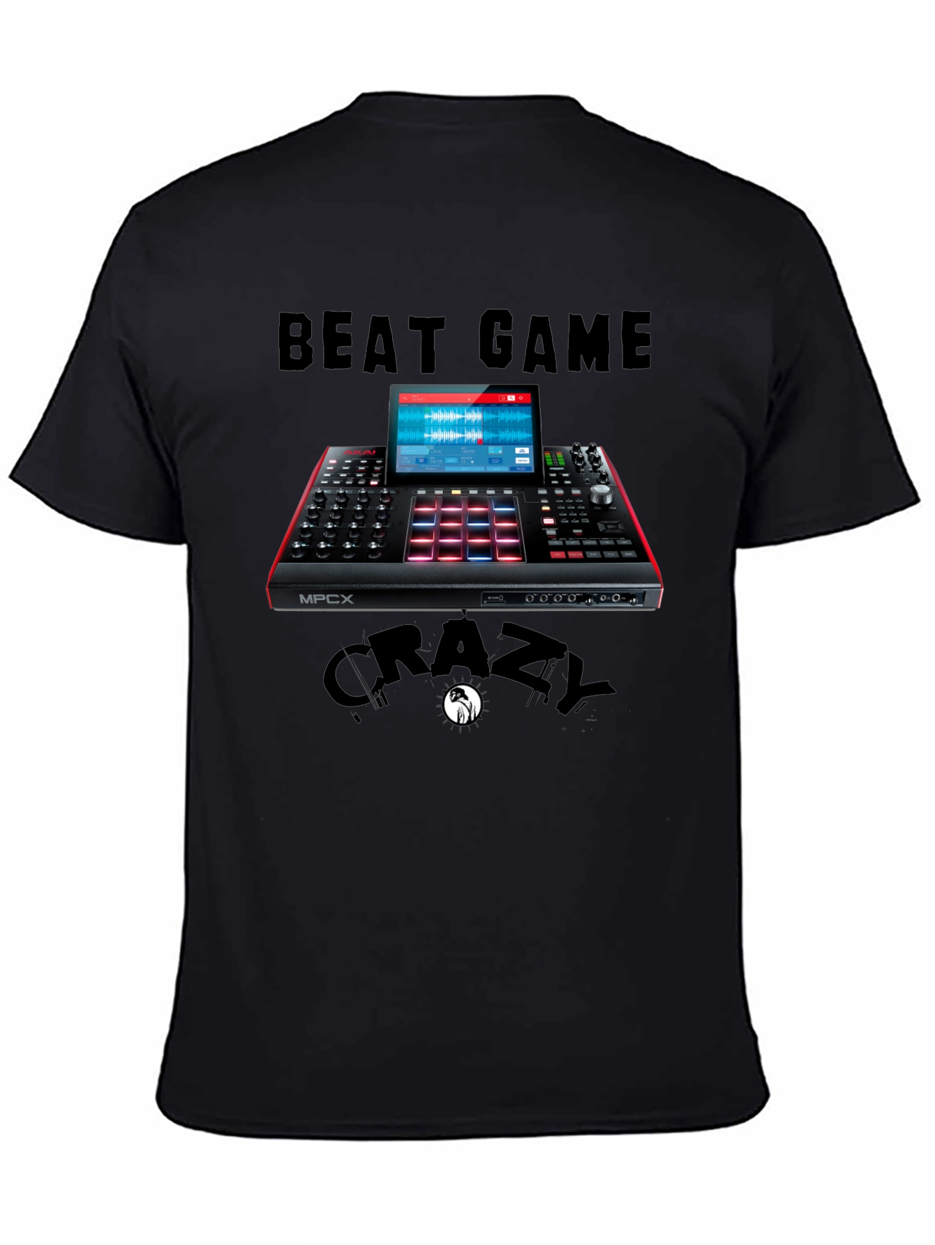 Beat Game Crazy MPCX Black Graphic T-Shirt