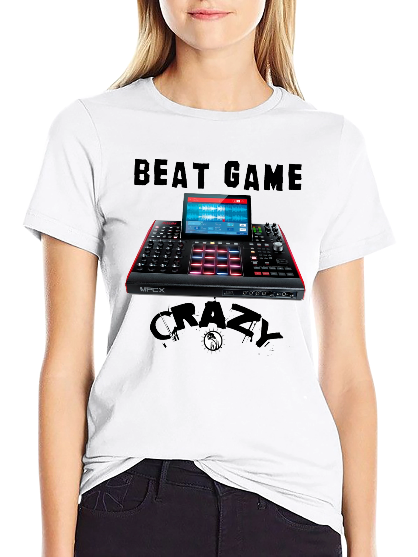 Beat Game Crazy MPCX Black Graphic T-Shirt