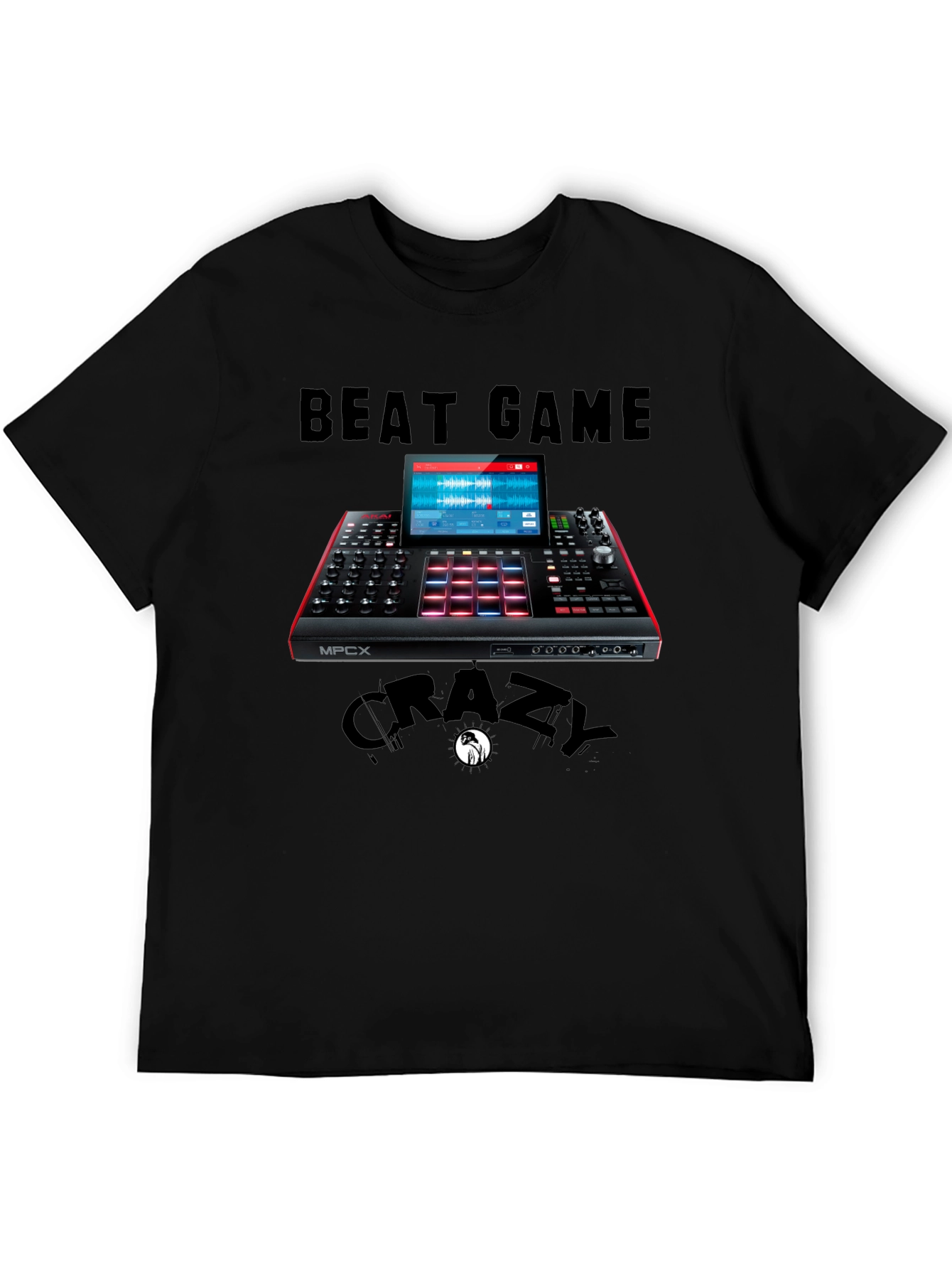 Beat Game Crazy MPCX Black Graphic T-Shirt