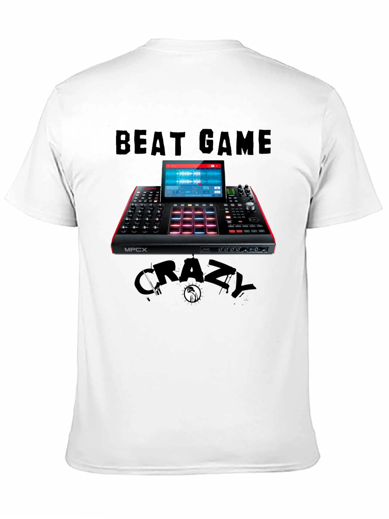 Beat Game Crazy MPCX Black Graphic T-Shirt