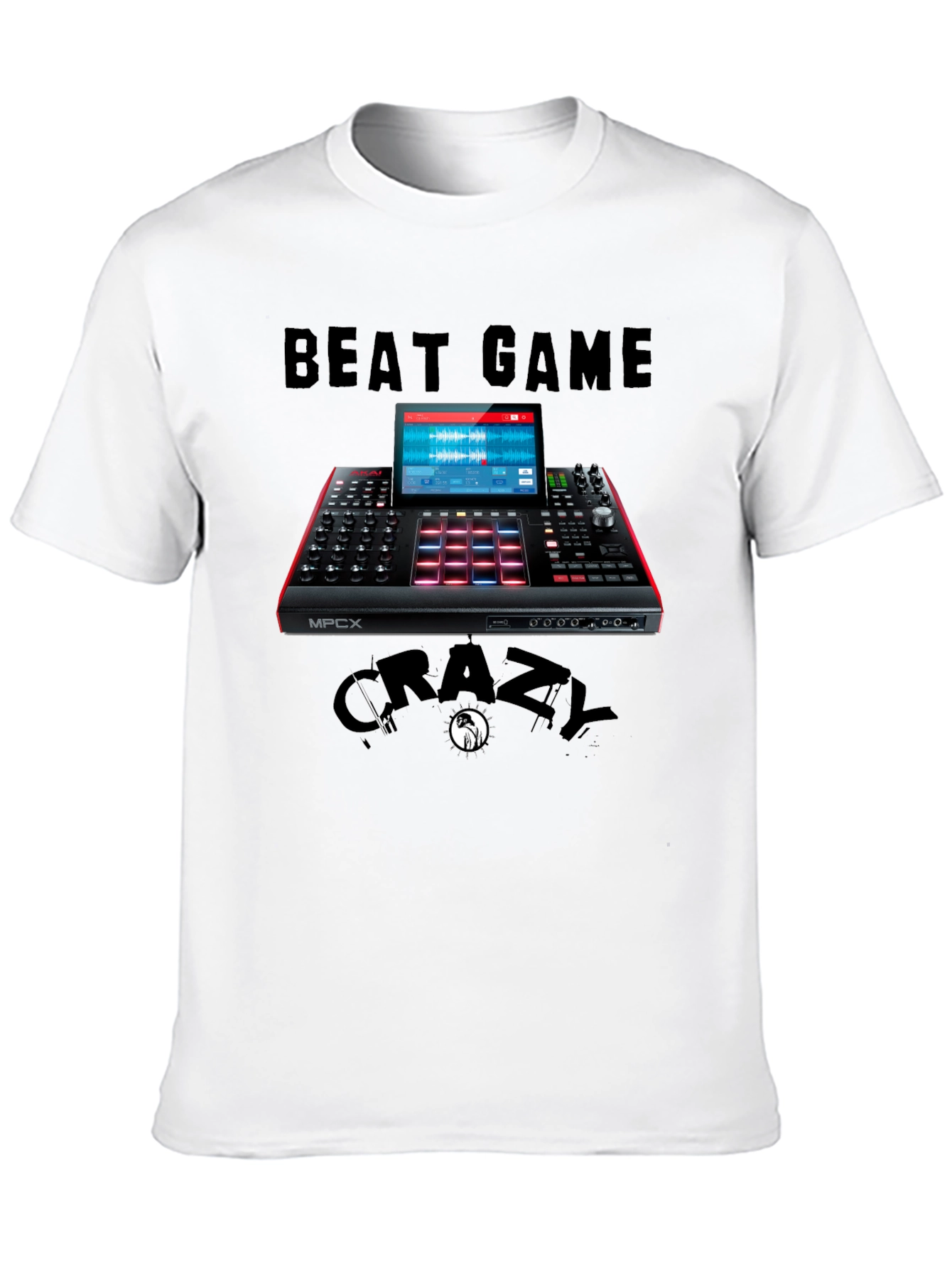 Beat Game Crazy MPCX Black Graphic T-Shirt