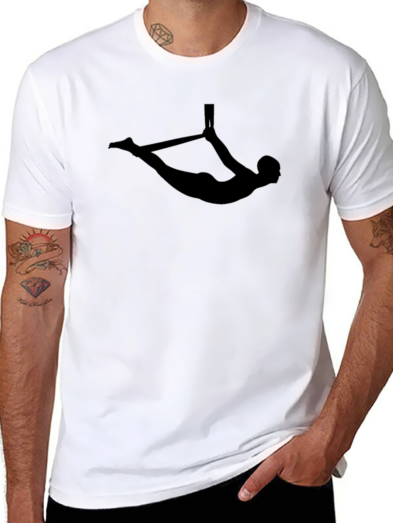 Aerial Acrobat T-Shirt - Stylish Black Tee