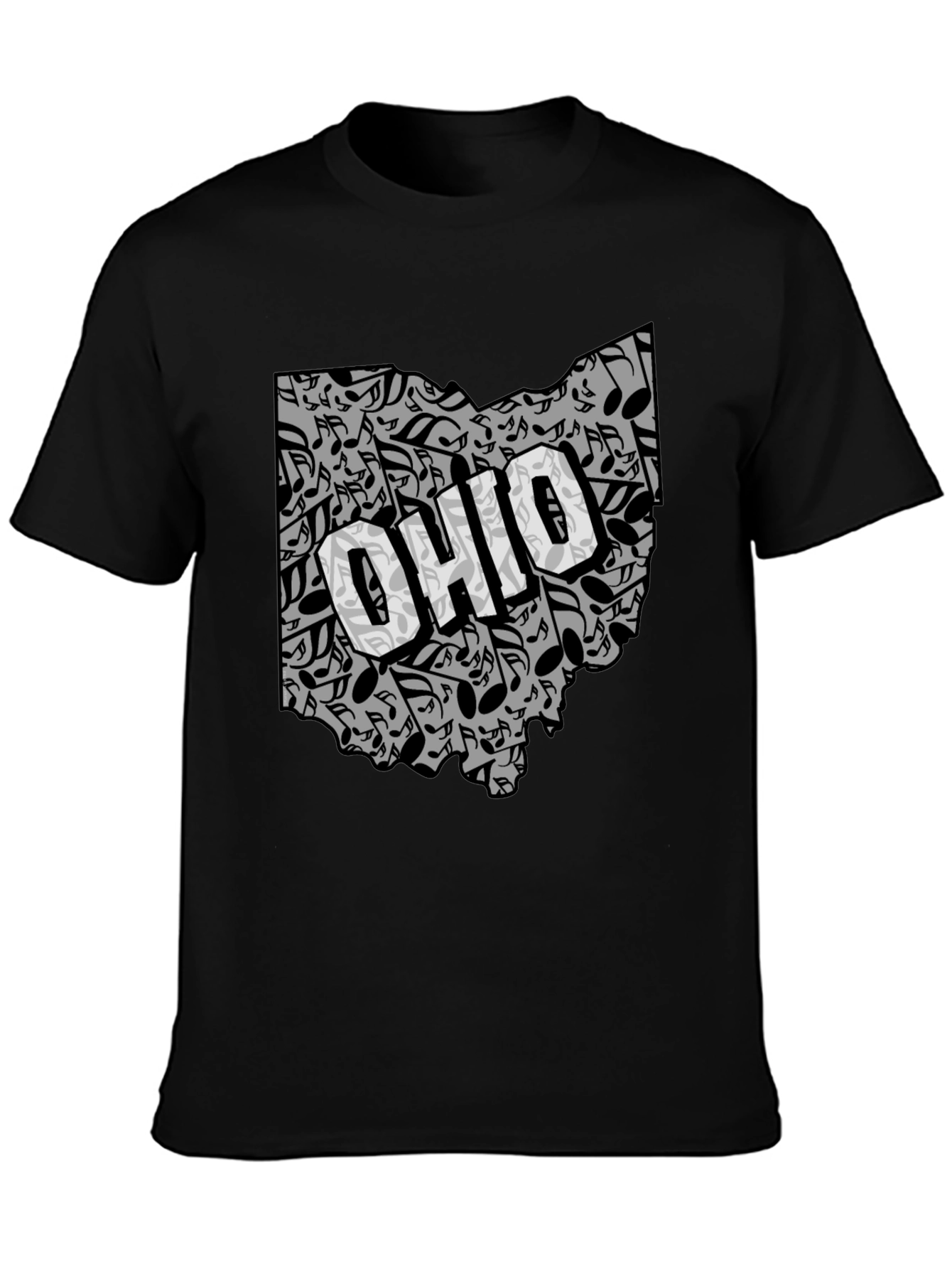 Ohio Music Notes T-Shirt - State Pride Tee
