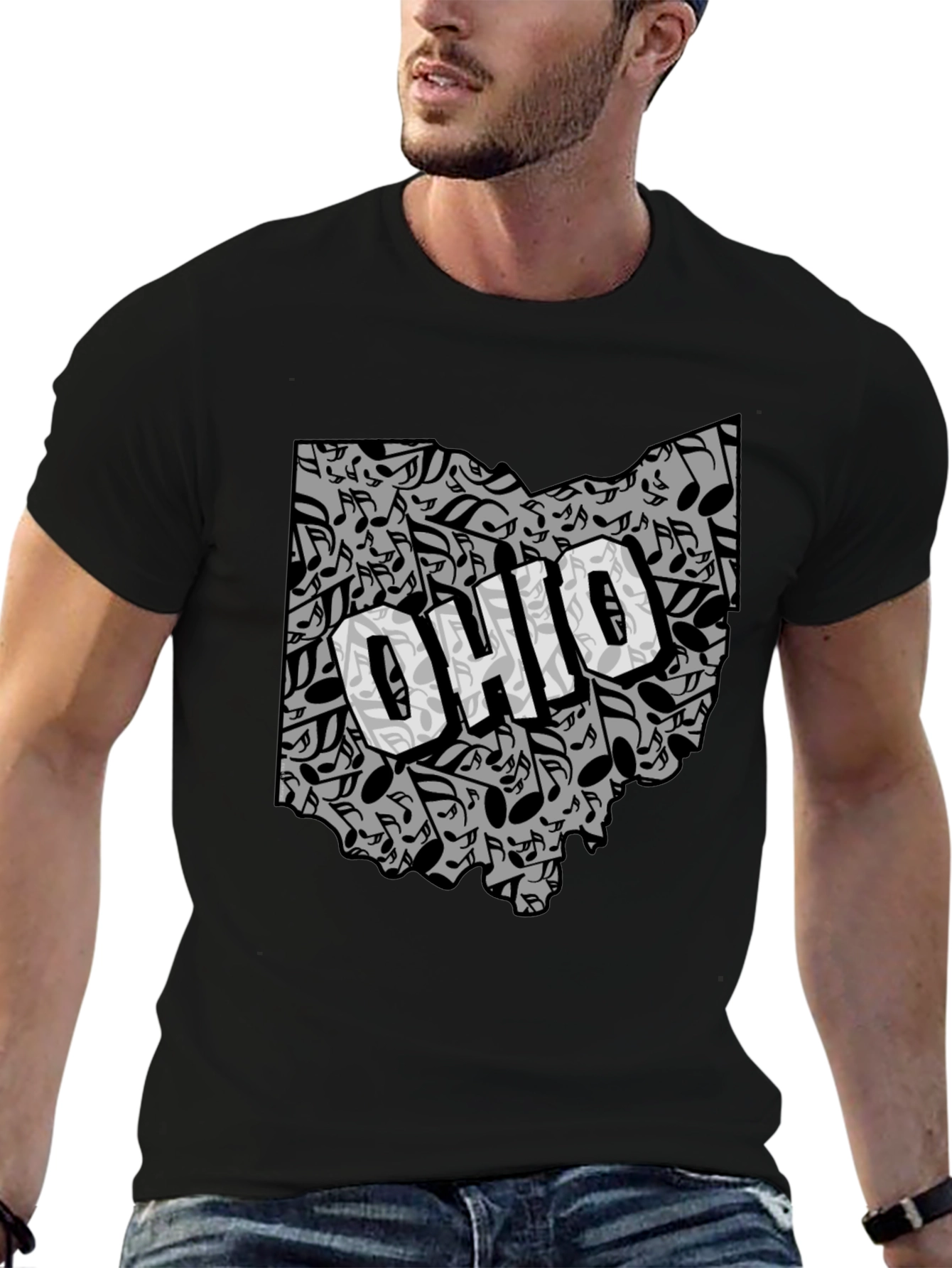 Ohio Music Notes T-Shirt - State Pride Tee