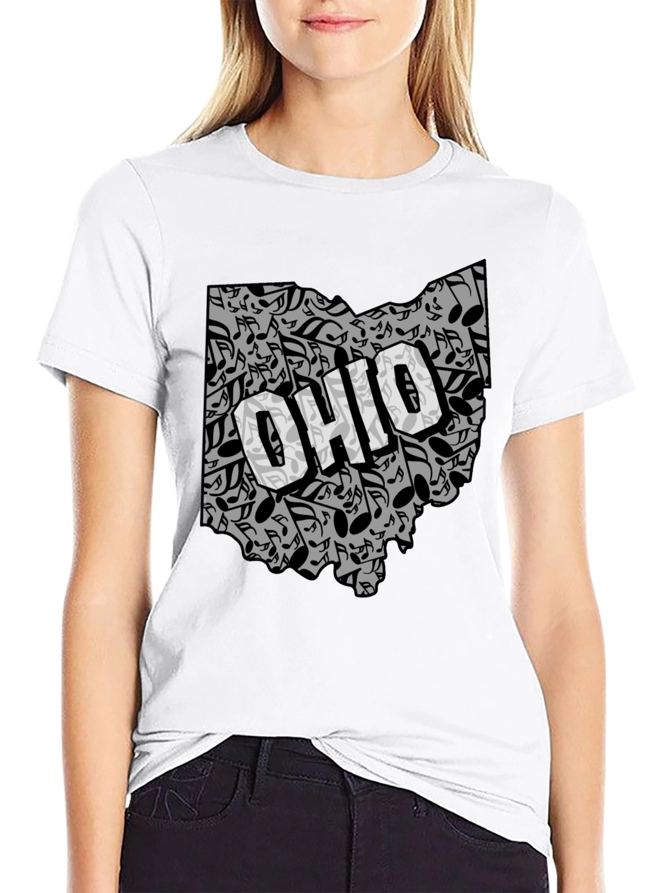 Ohio Music Notes T-Shirt - State Pride Tee