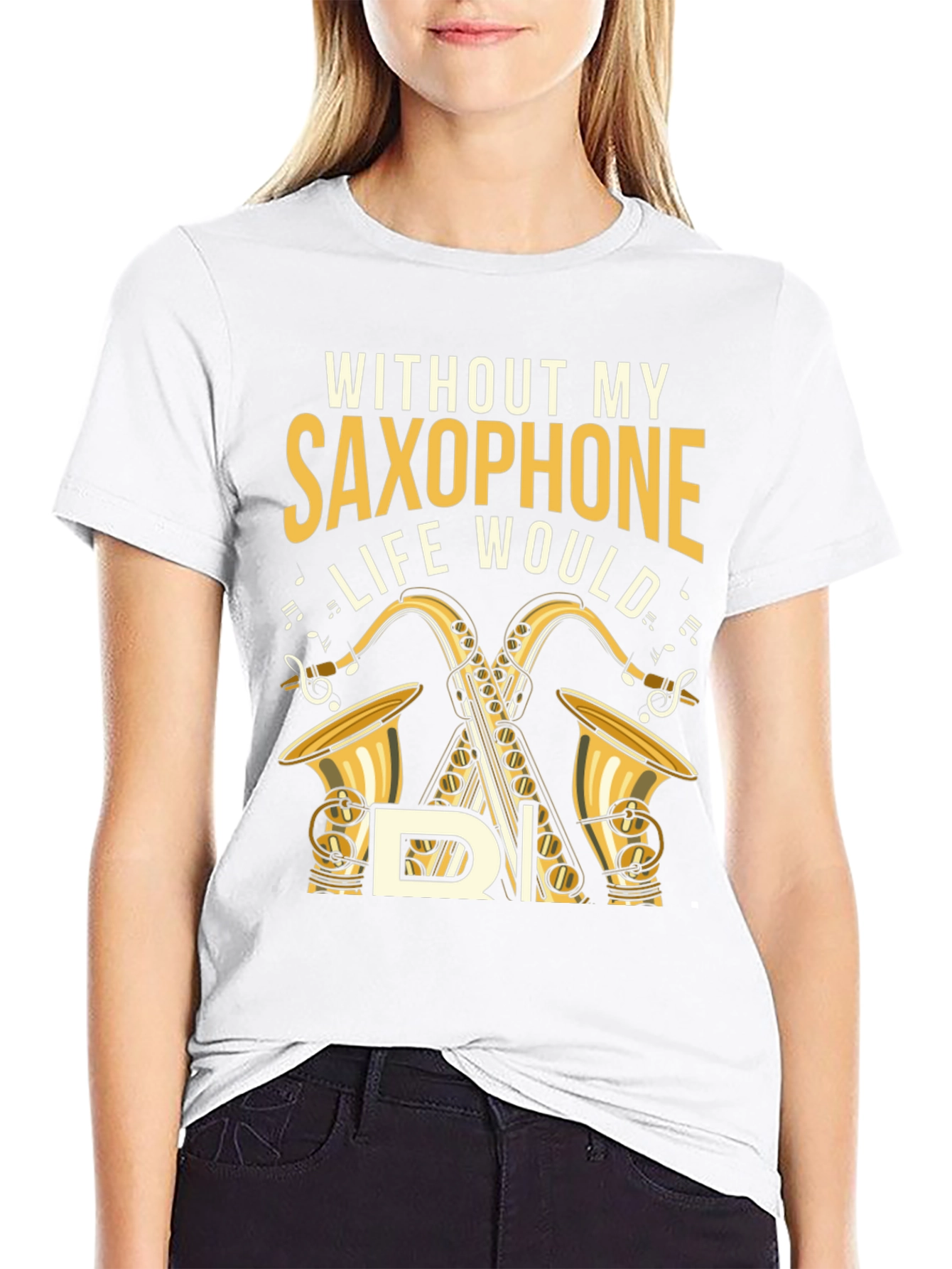 Saxophone Lover T-Shirt - Music is Life