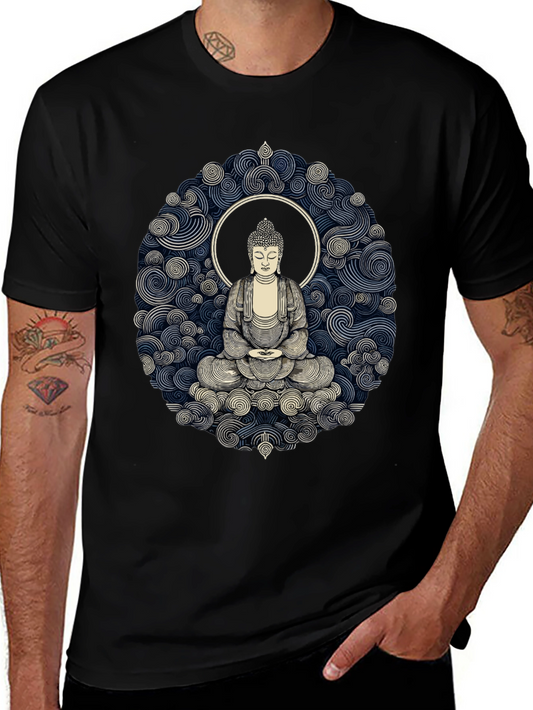 Buddha Graphic Black T-Shirt