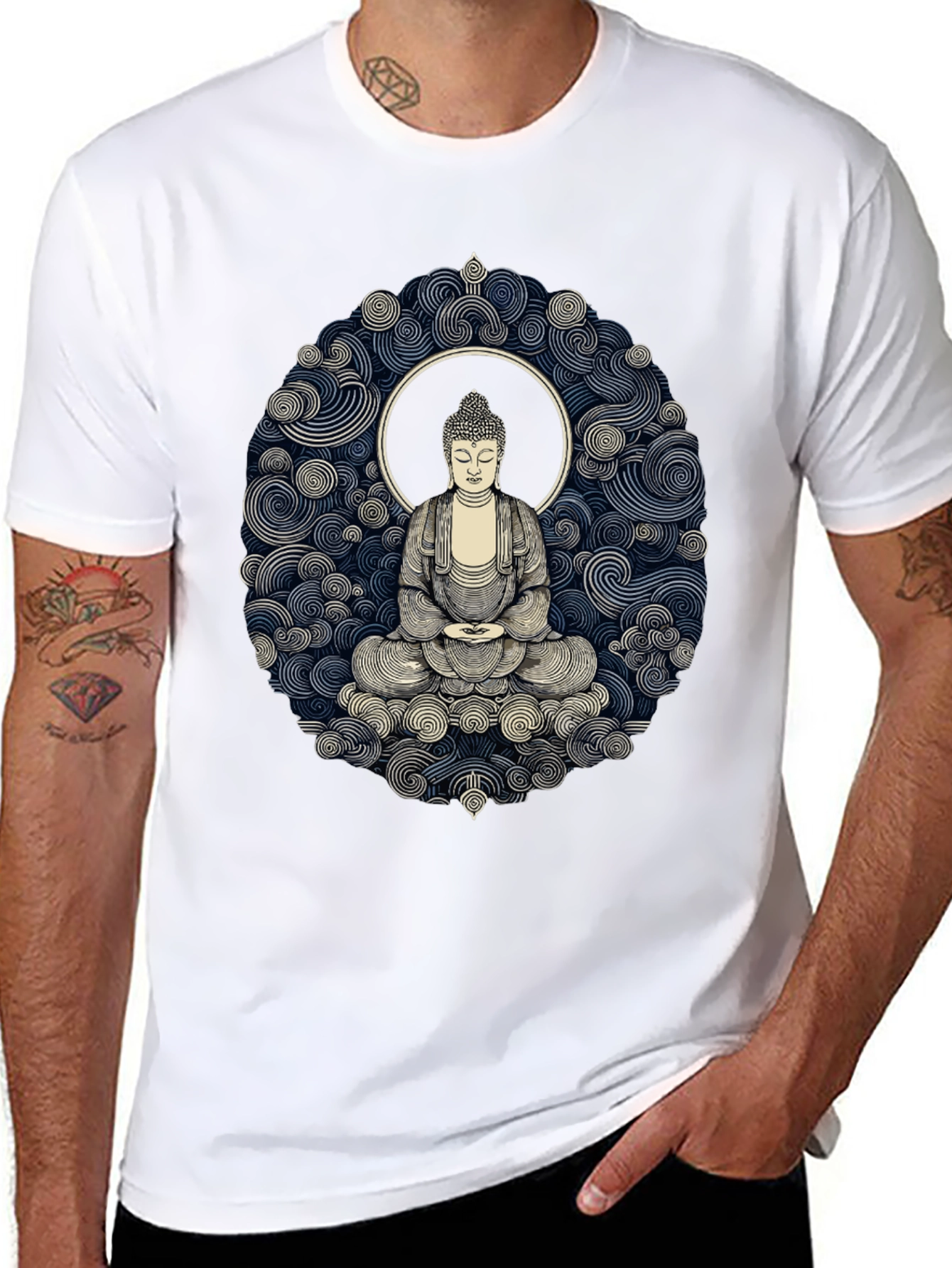 Buddha Graphic Black T-Shirt