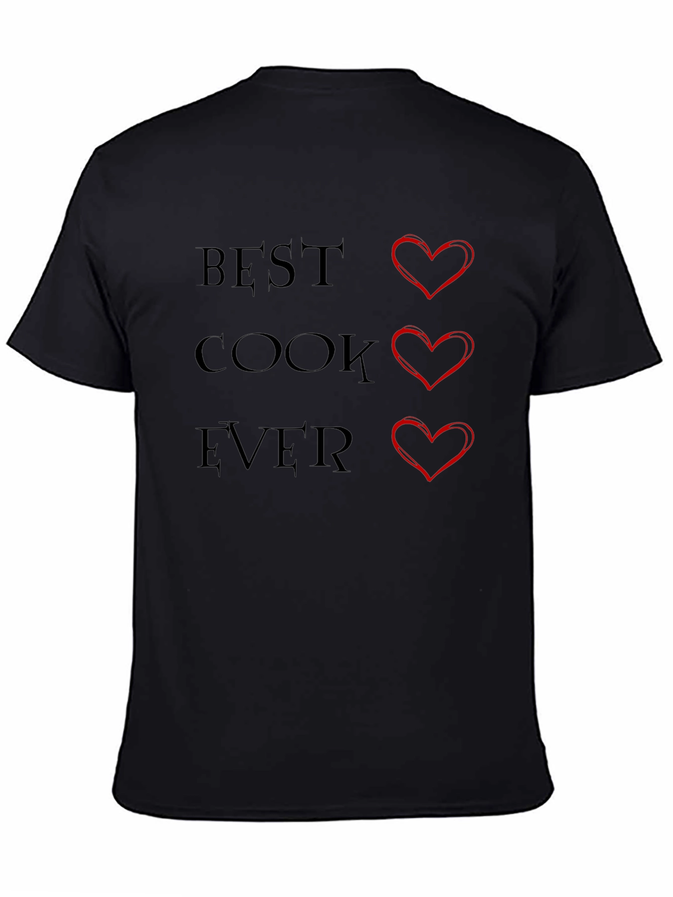 Best Cook Ever Heart Graphic T-Shirt