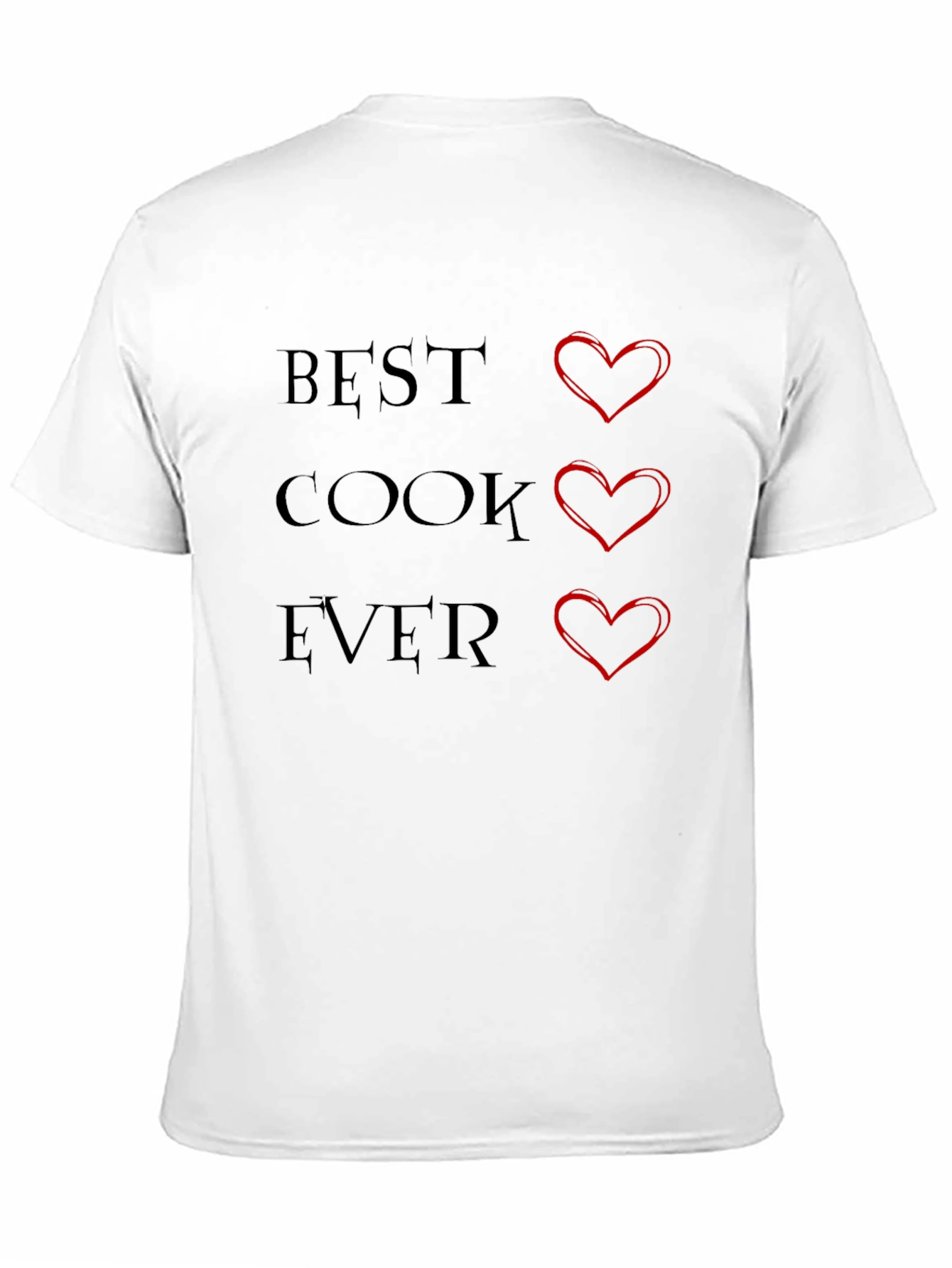 Best Cook Ever Heart Graphic T-Shirt