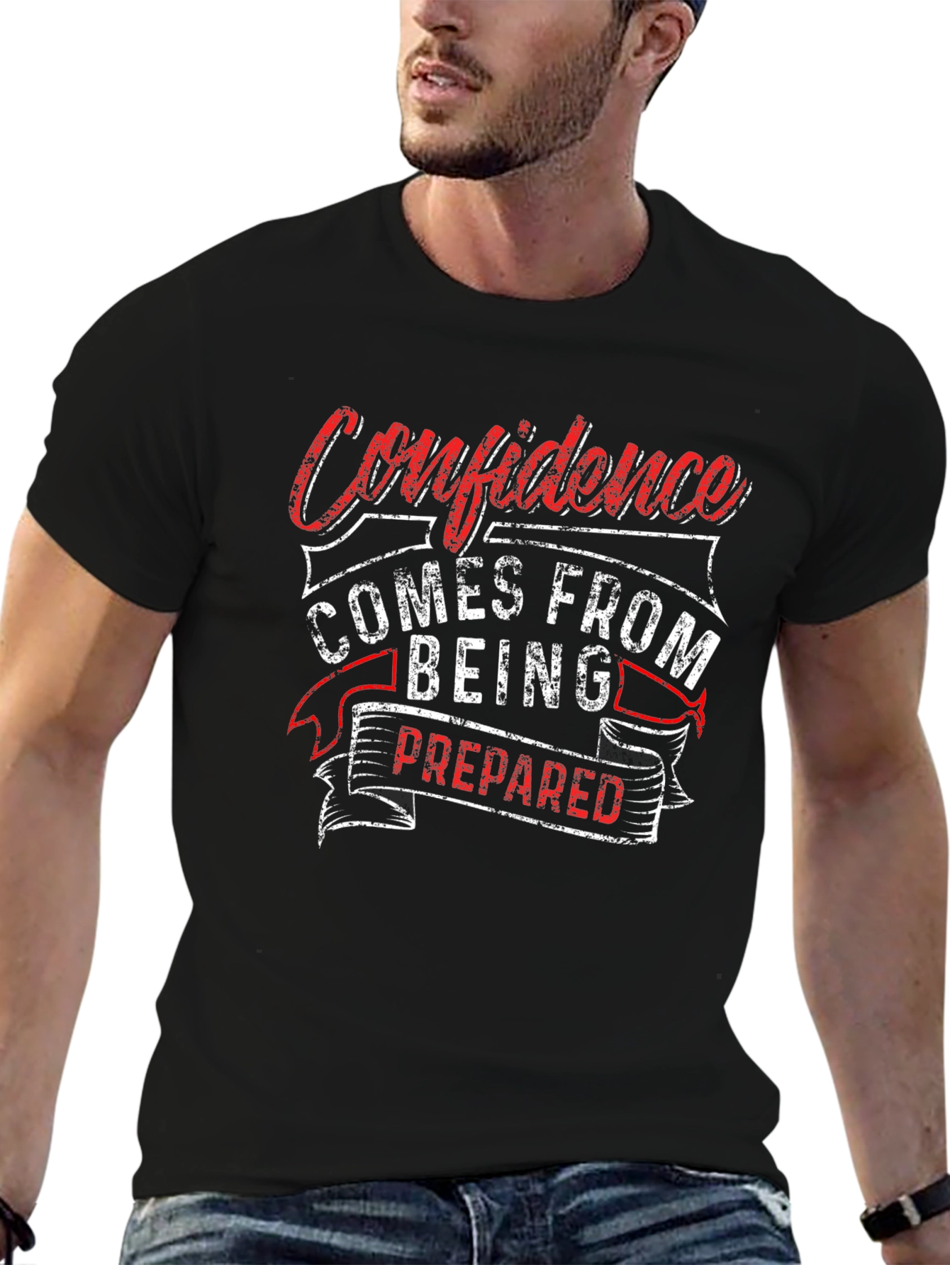 Confidence Prepared T-Shirt - Motivational Graphic Tee
