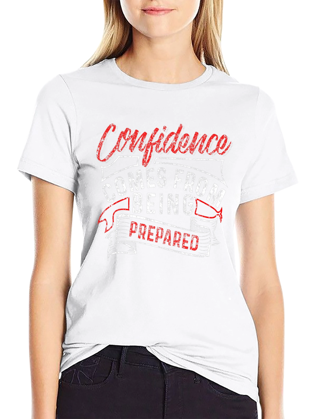 Confidence Prepared T-Shirt - Motivational Graphic Tee