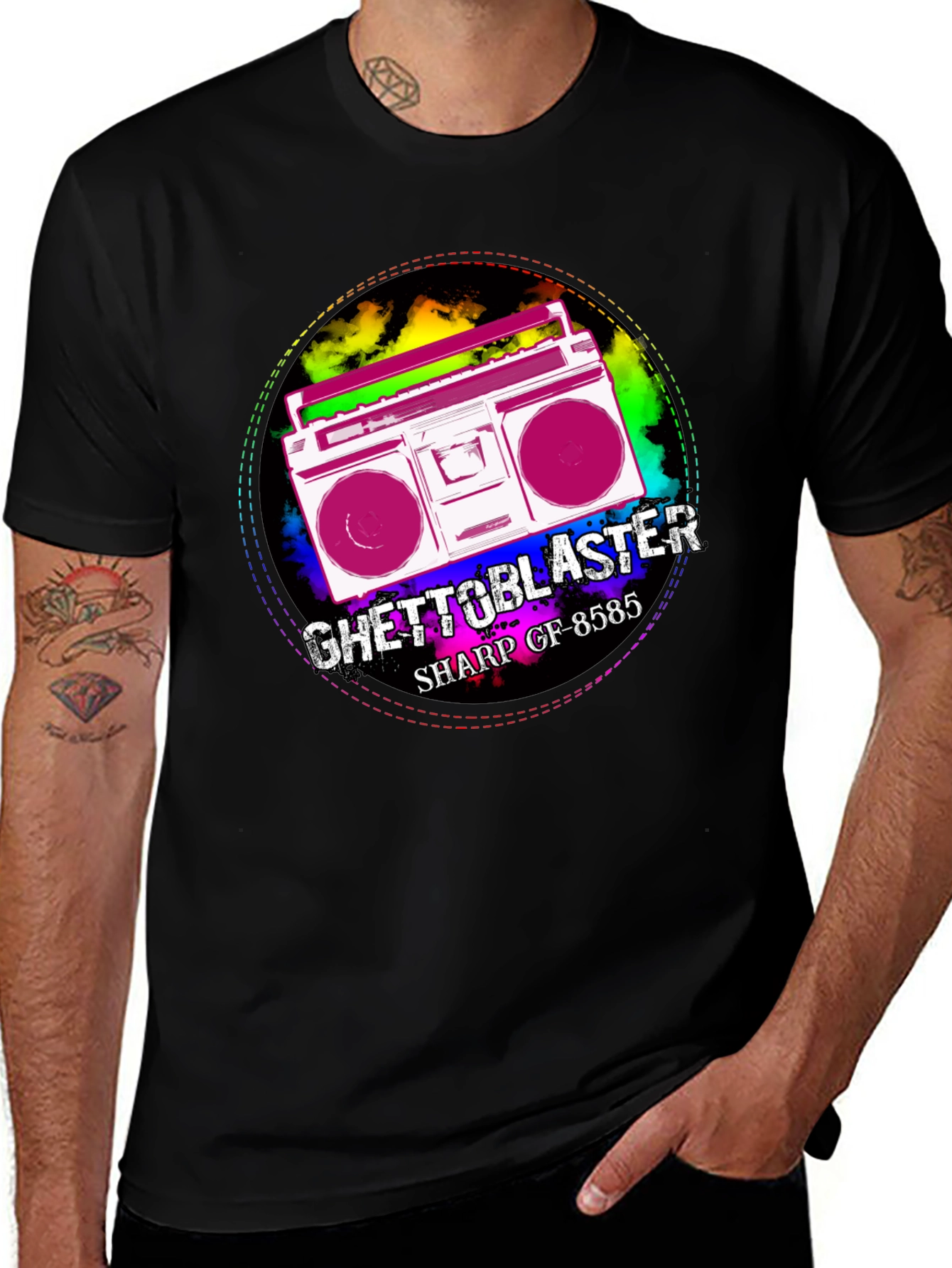 Retro Ghetto Blaster Graphic Tee