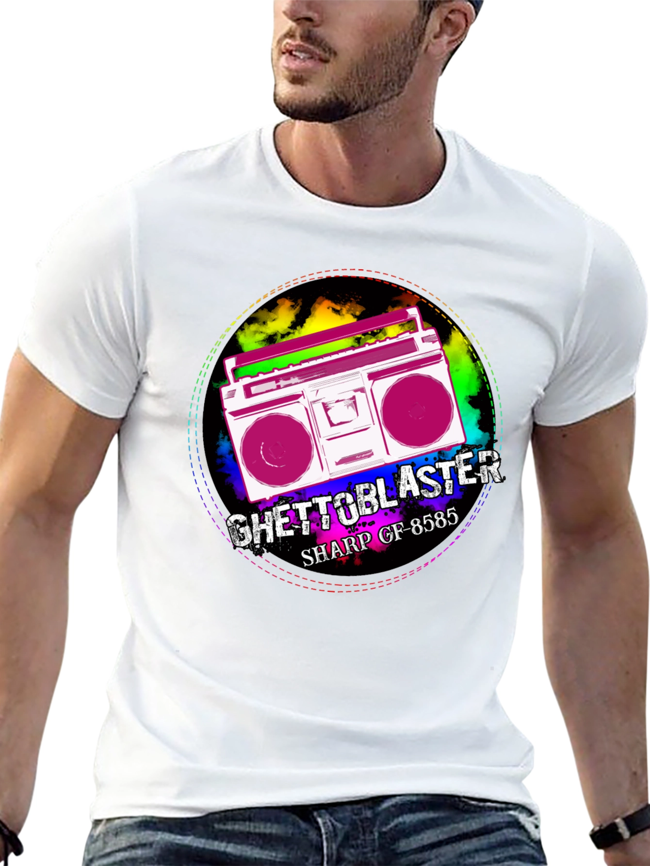 Retro Ghetto Blaster Graphic Tee