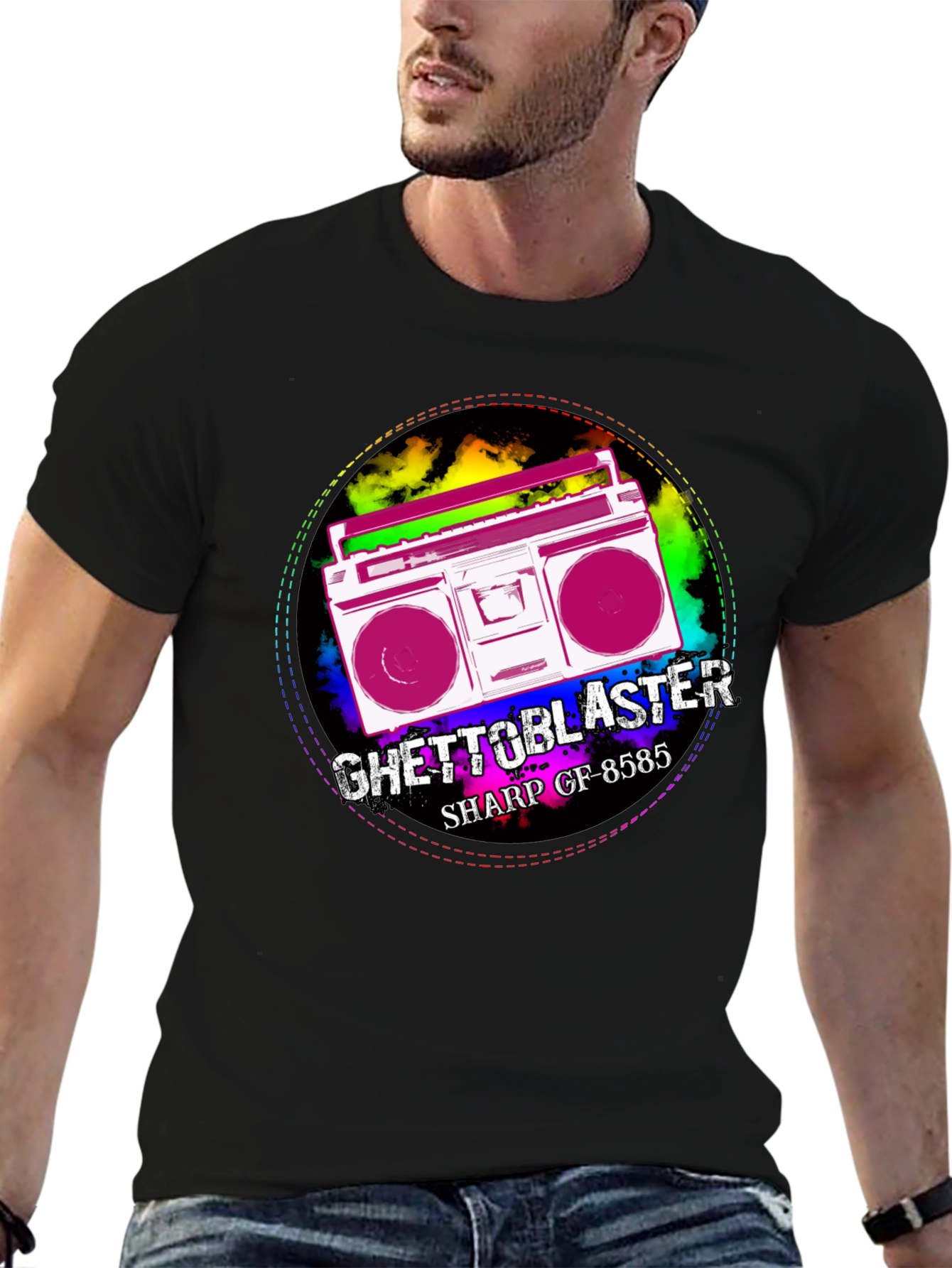 Retro Ghetto Blaster Graphic Tee