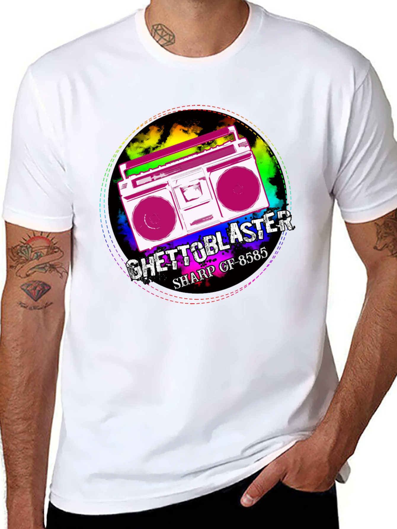 Retro Ghetto Blaster Graphic Tee