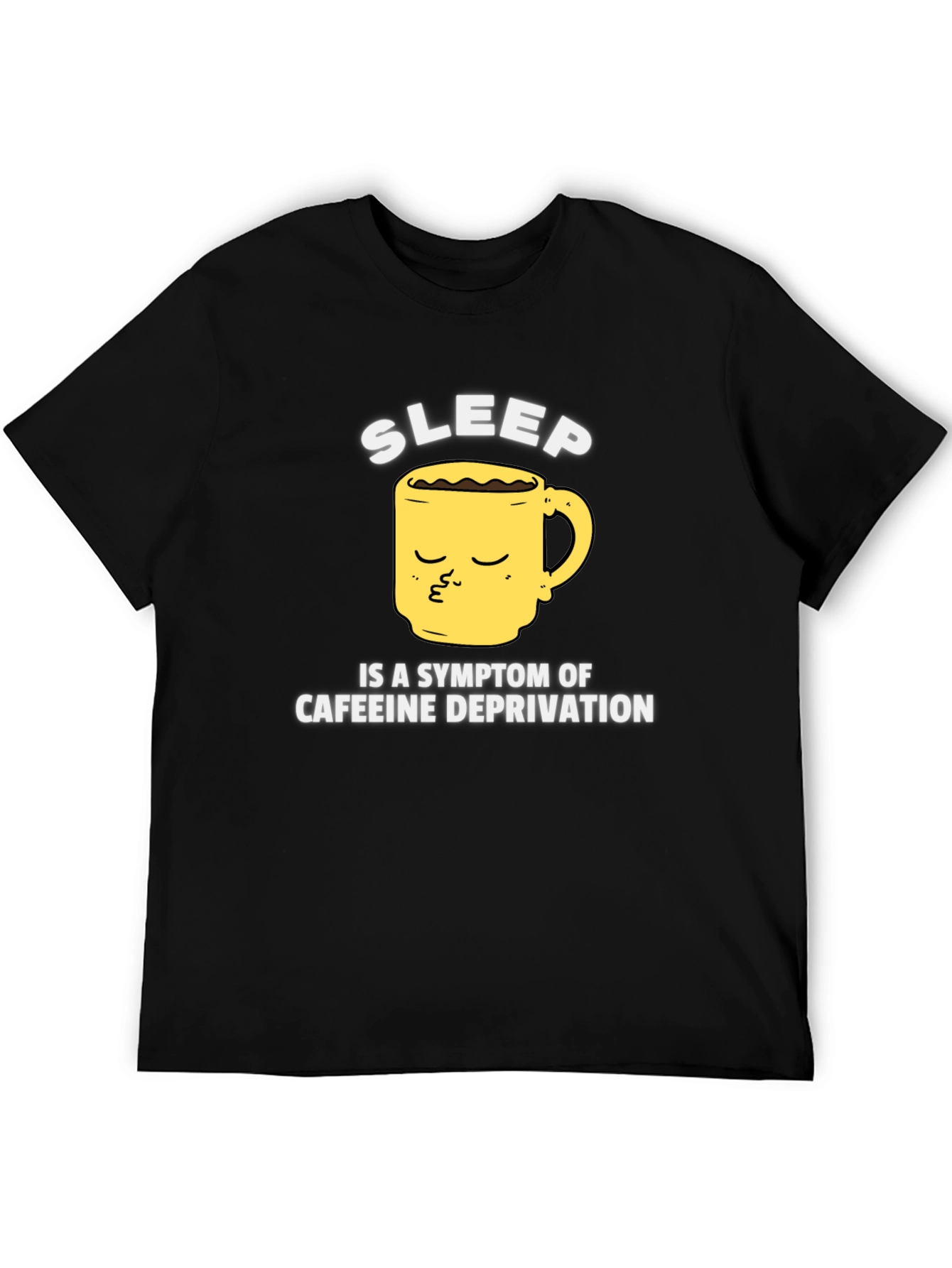 Sleep Caffeine Deprivation Graphic T-Shirt