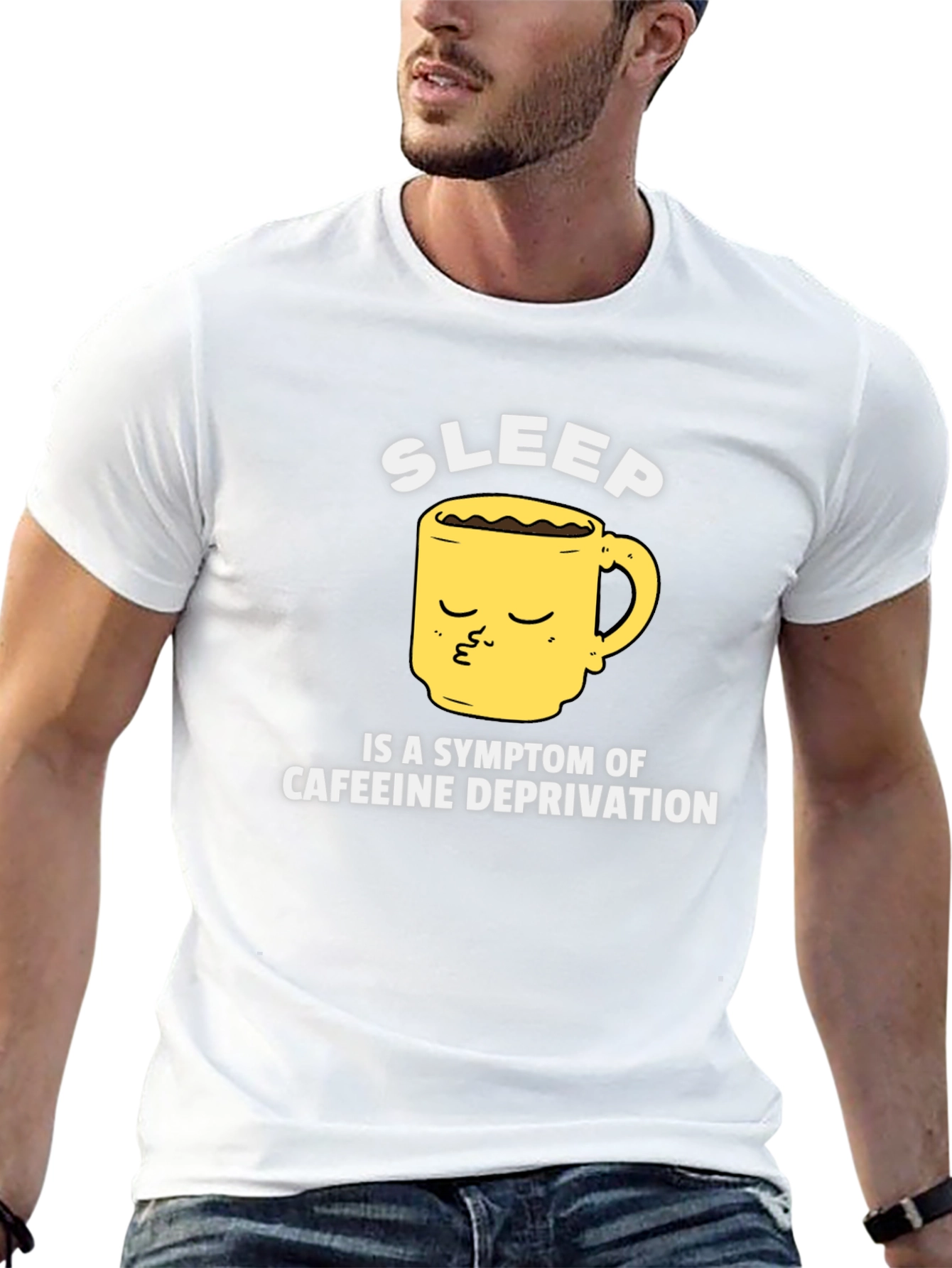 Sleep Caffeine Deprivation Graphic T-Shirt