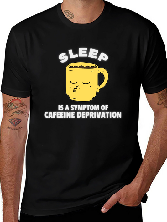 Sleep Caffeine Deprivation Graphic T-Shirt