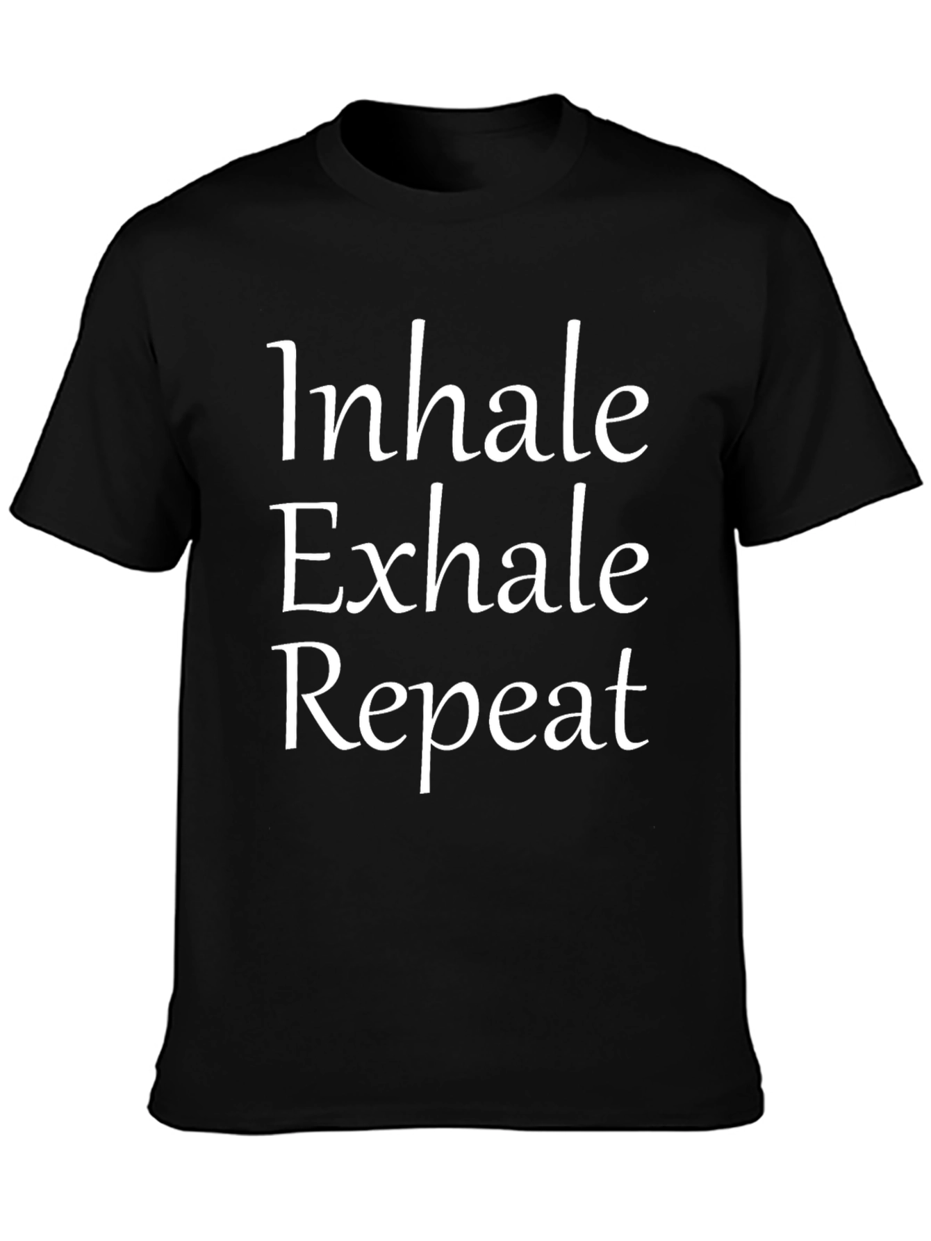 Inhale Exhale Repeat Black T-Shirt