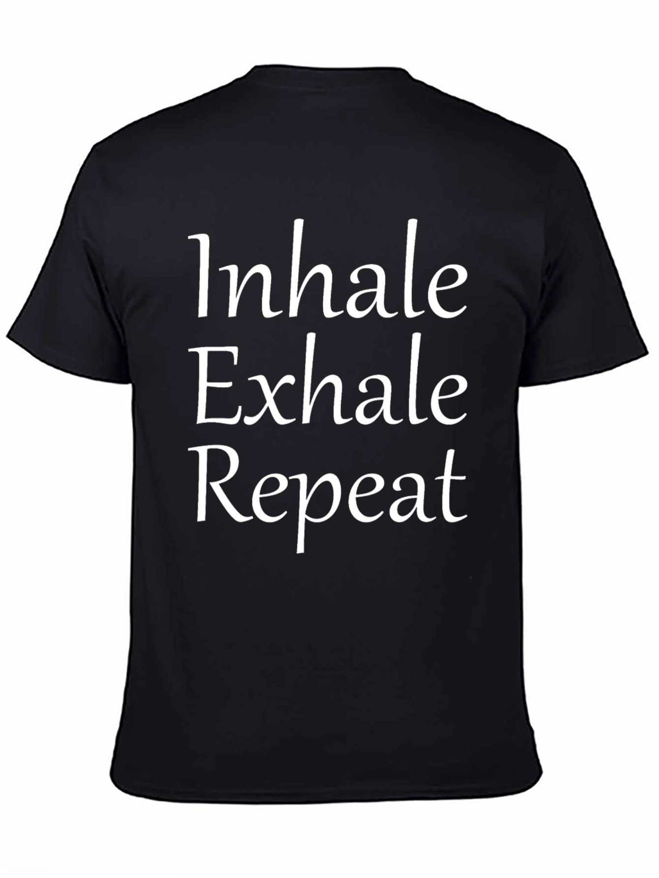 Inhale Exhale Repeat Black T-Shirt