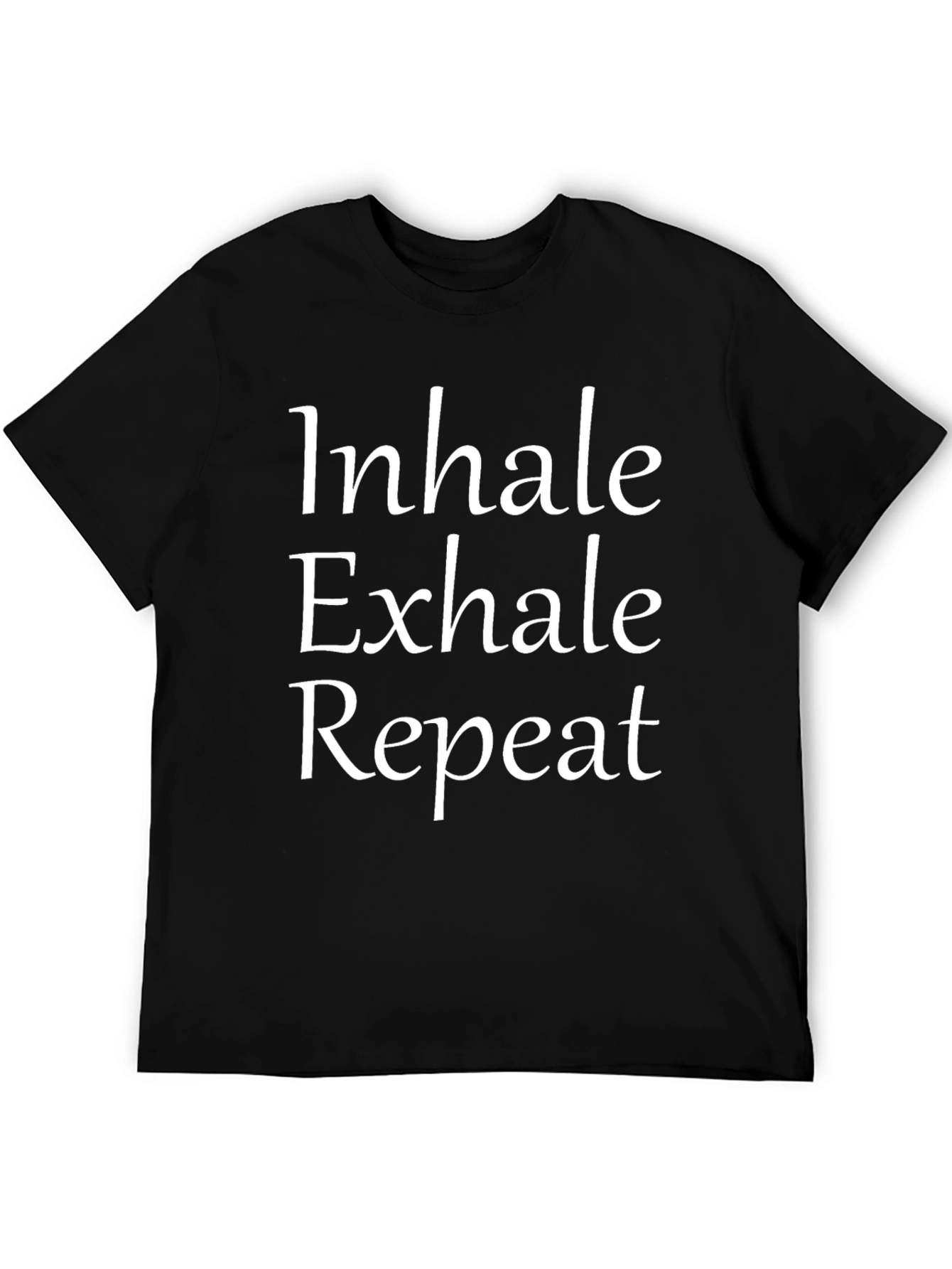 Inhale Exhale Repeat Black T-Shirt