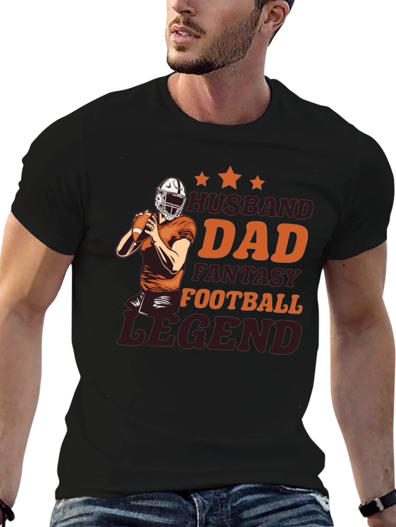 Husband Dad Fantasy Football Legend T-Shirt