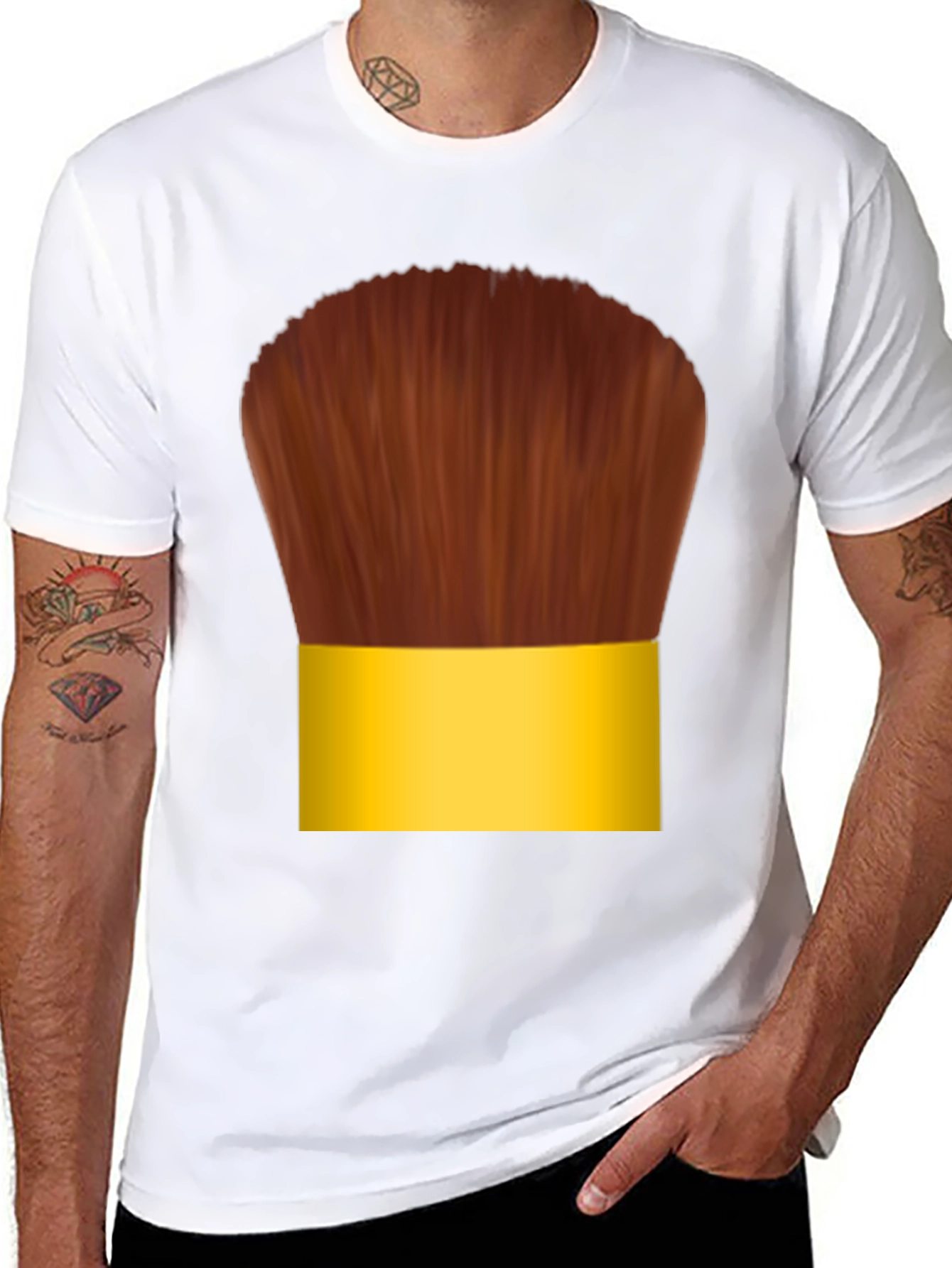 Makeup Brush Graphic T-Shirt - Unique Style