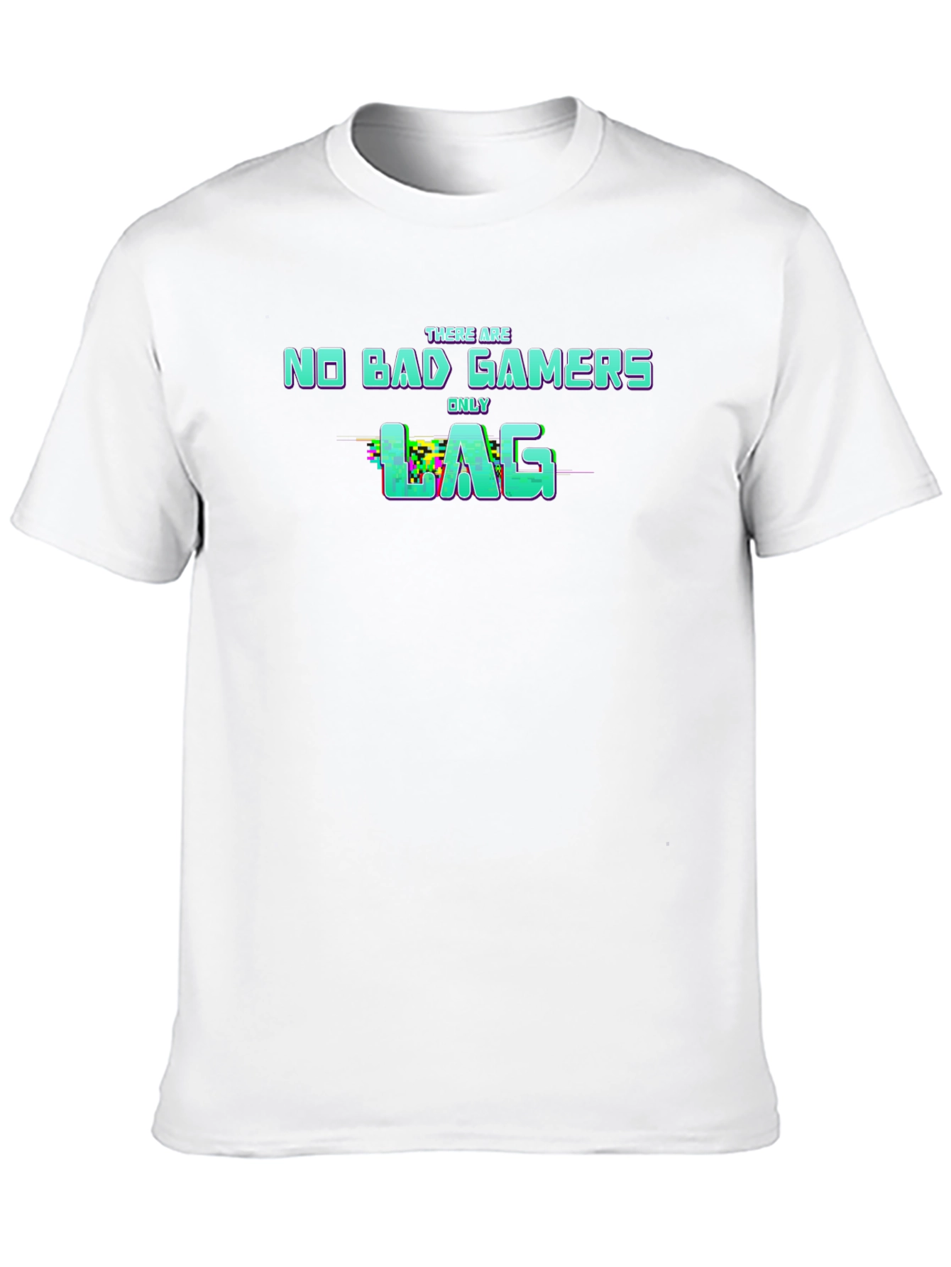 No Bad Gamers Only Lag Graphic Tee - Black