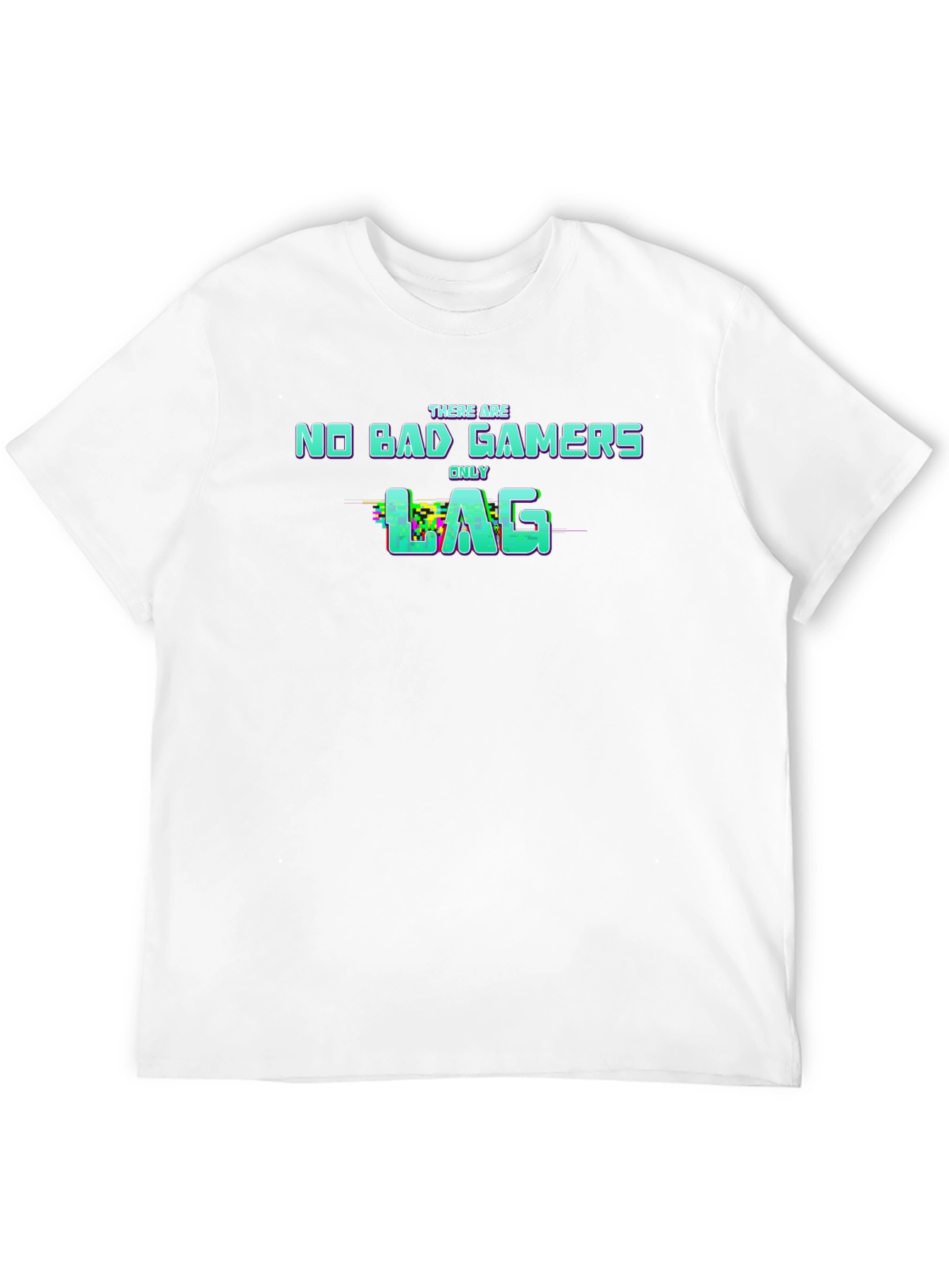 No Bad Gamers Only Lag Graphic Tee - Black
