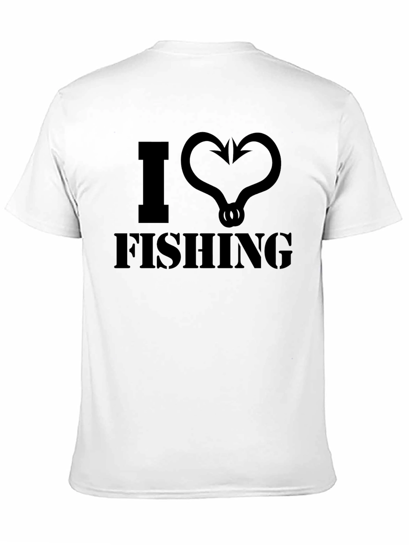 I Love Fishing Black T-Shirt