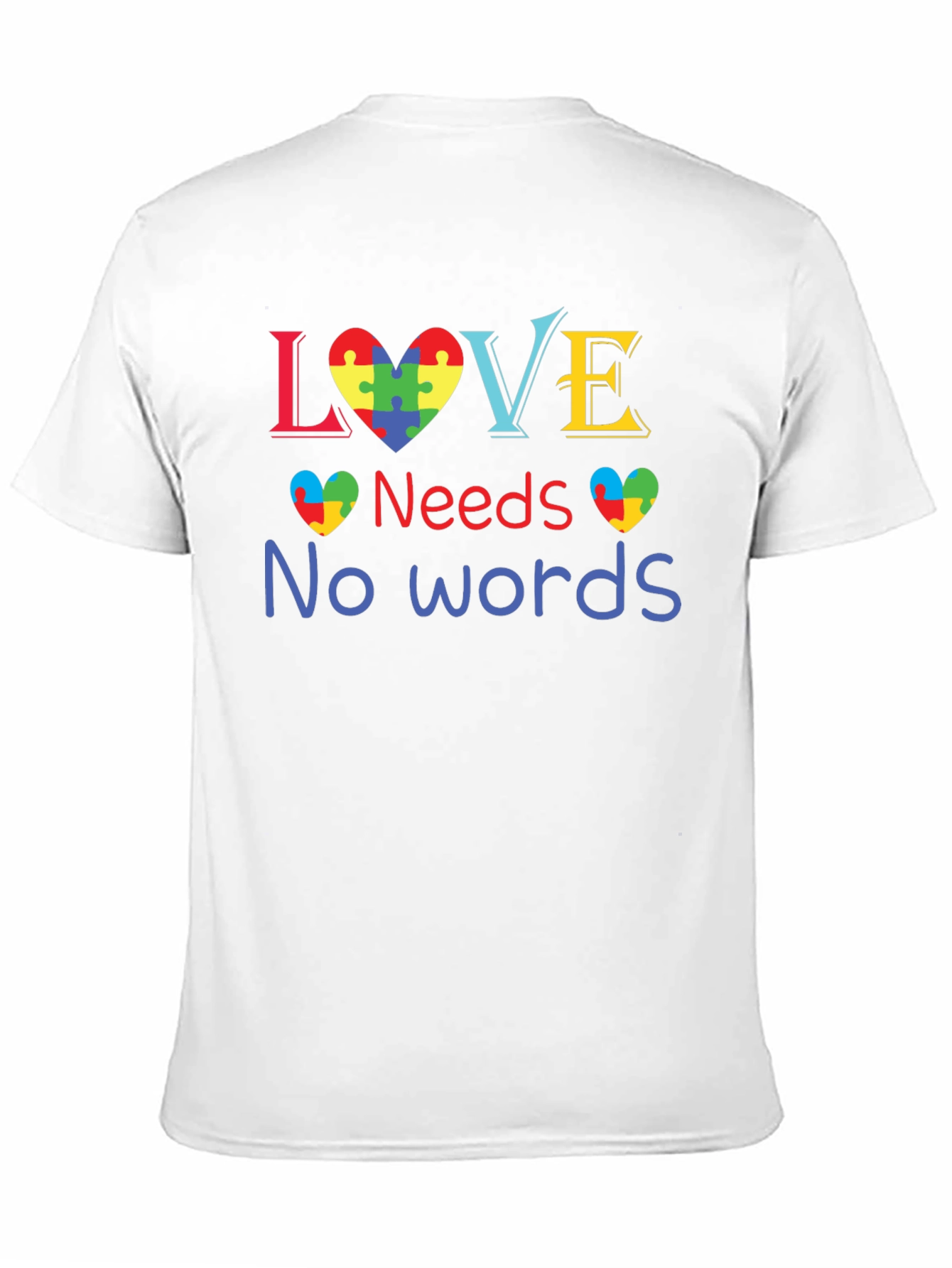 Love Needs No Words Autism Awareness T-Shirt