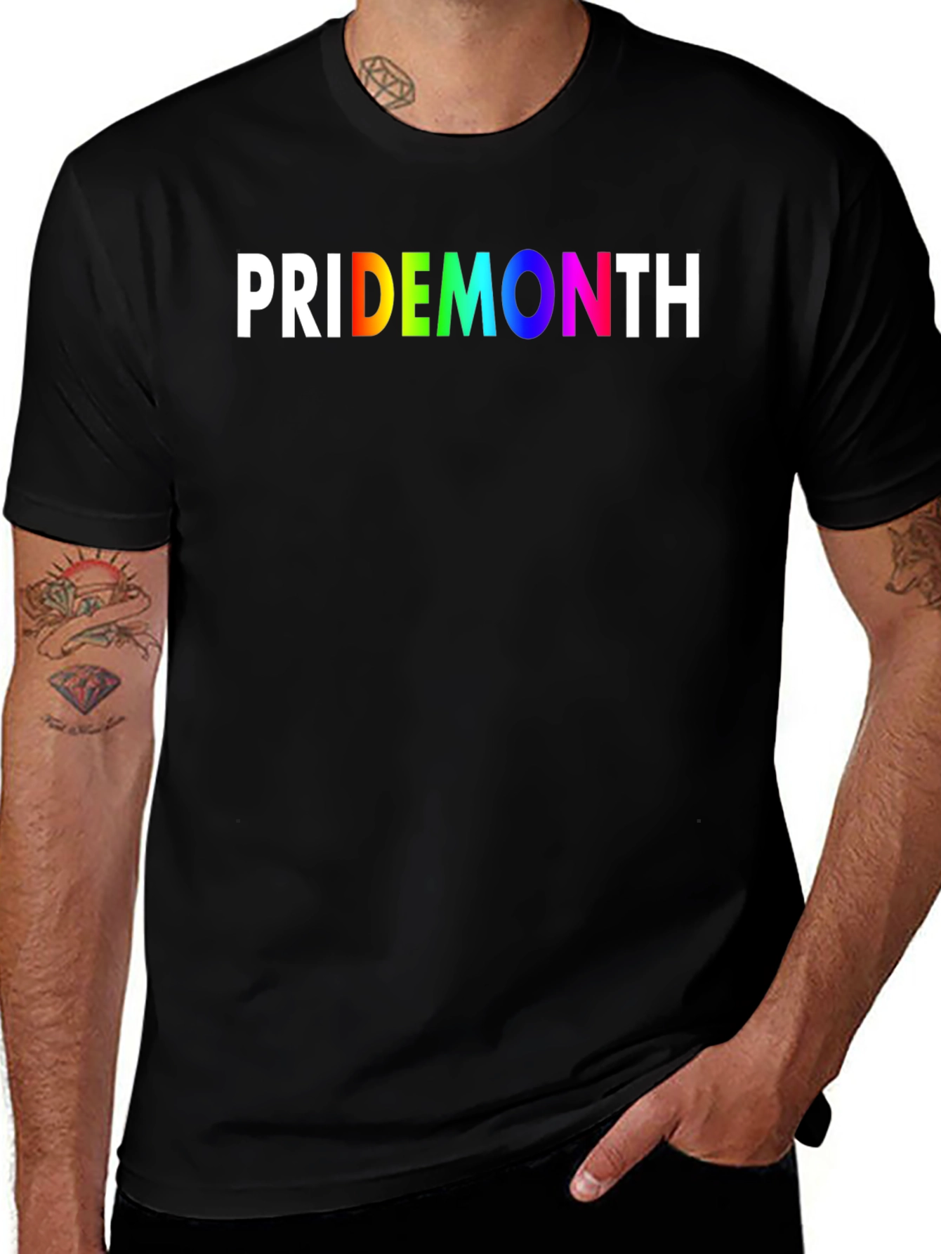 Pride Month T-Shirt - Rainbow Text