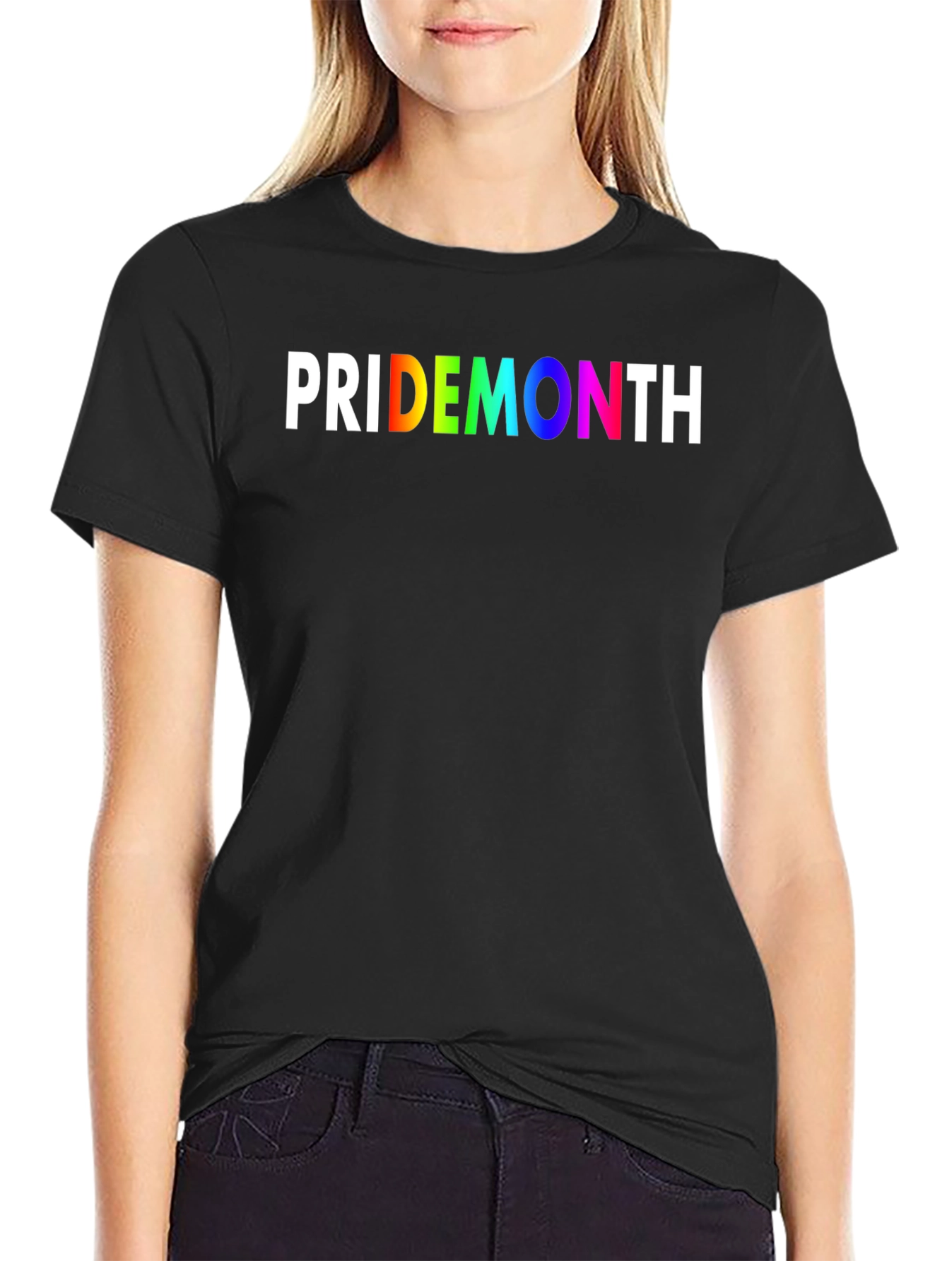 Pride Month T-Shirt - Rainbow Text