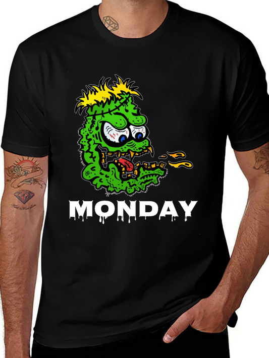 Monster Monday Graphic Tee - Black