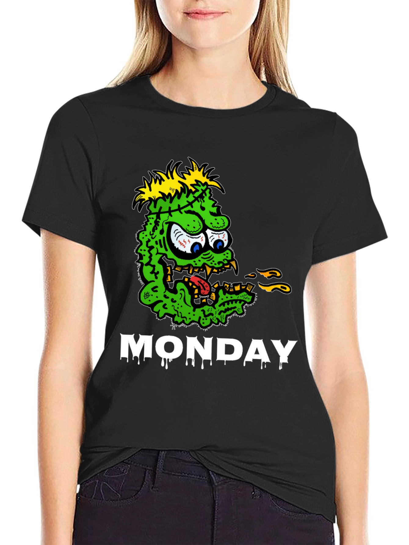 Monster Monday Graphic Tee - Black